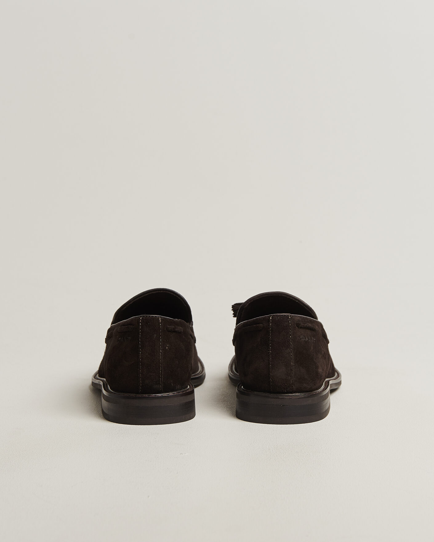 Heren | Instappers | GANT | Lozham Suede Tassle Loafer Dark Brown