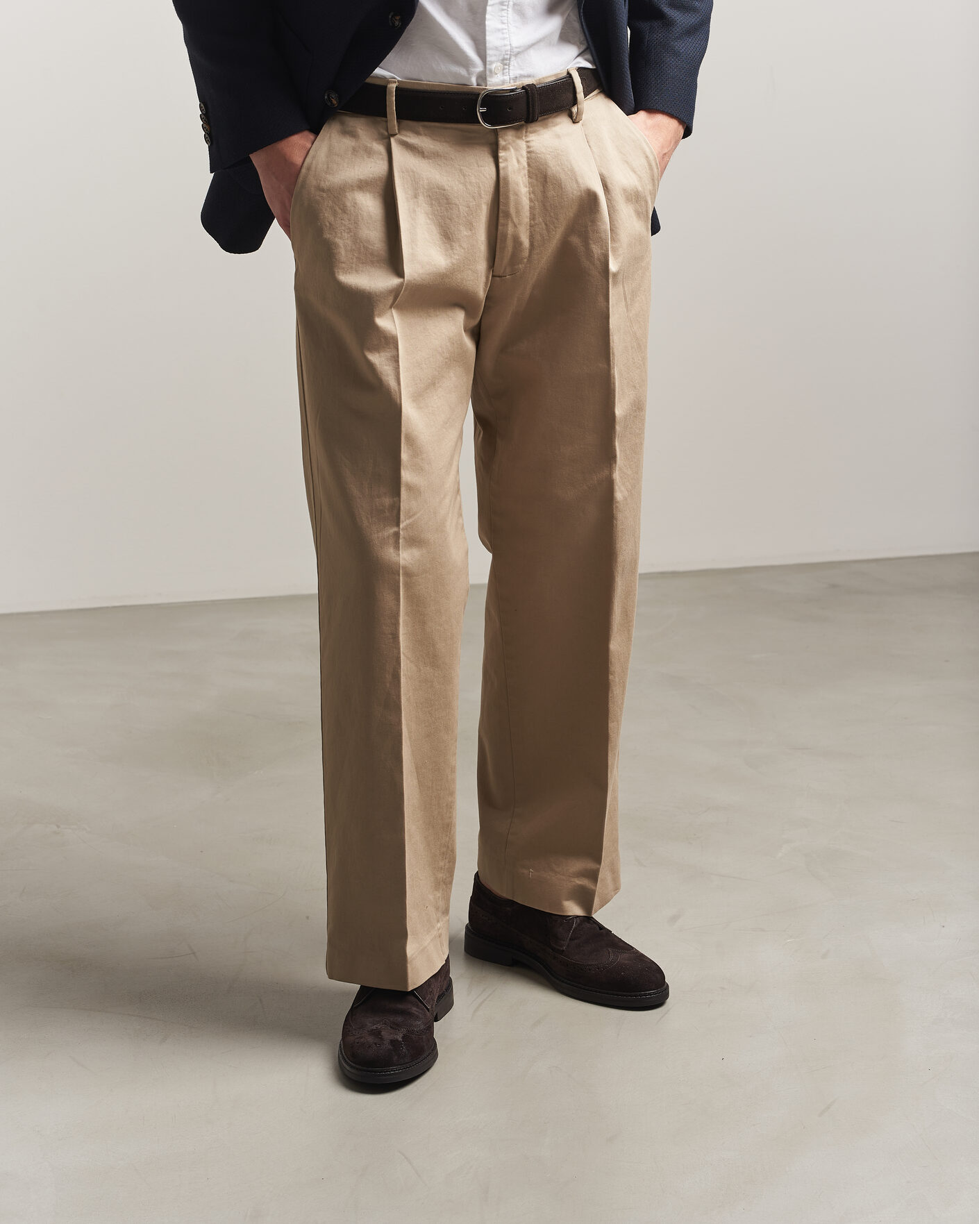 Heren | Brogues | Gant | Bidford Suede Brouge Dark Brown