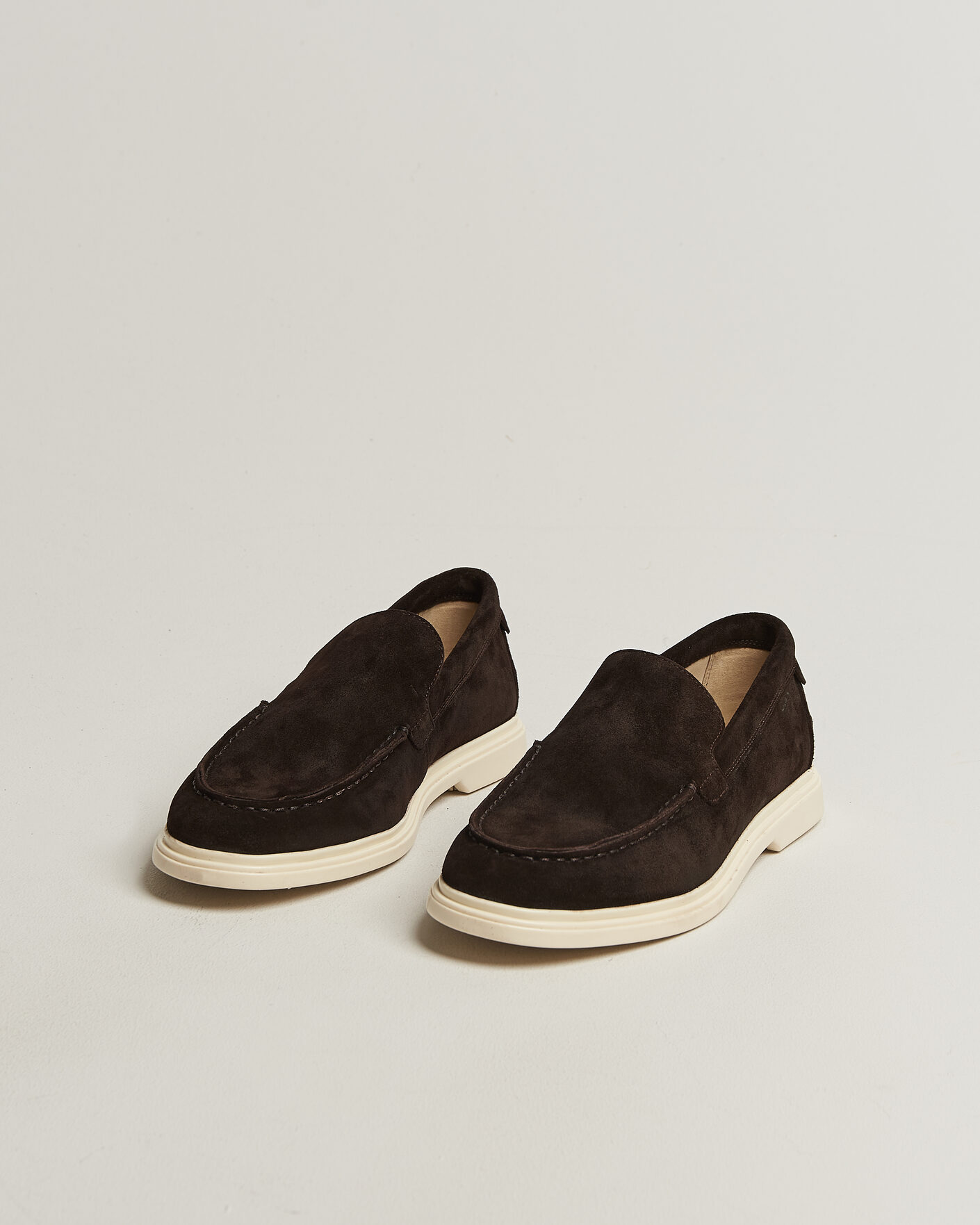 Heren | Instappers | Gant | Boery Suede Loafer Dark Brown