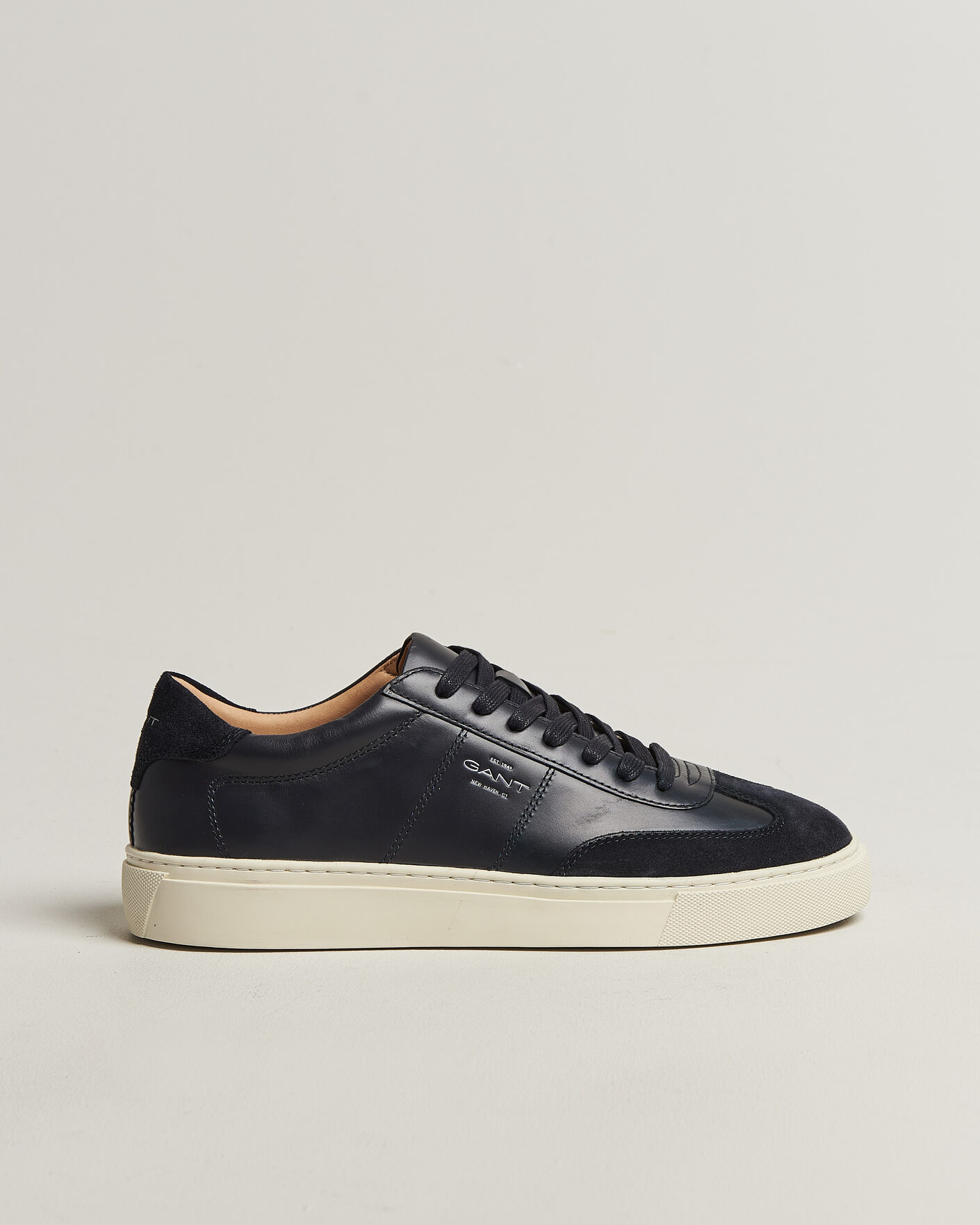 Heren | Sneakers | GANT | Mc Julien Leather/Suede Sneaker Marine