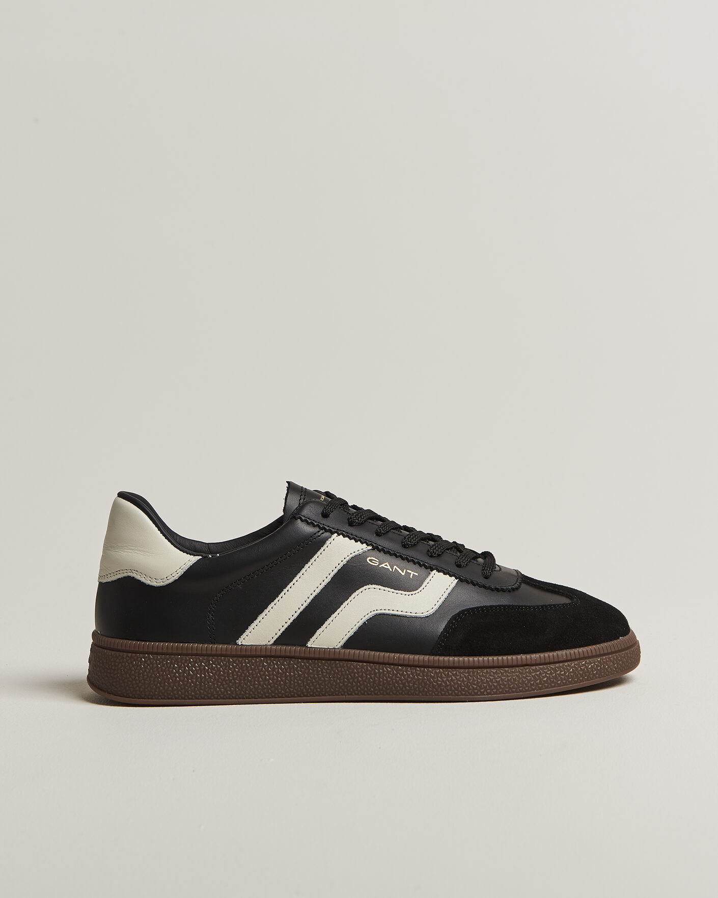 Heren | Sneakers | Gant | Cuzmo Leather/Suede Sneaker Black/White