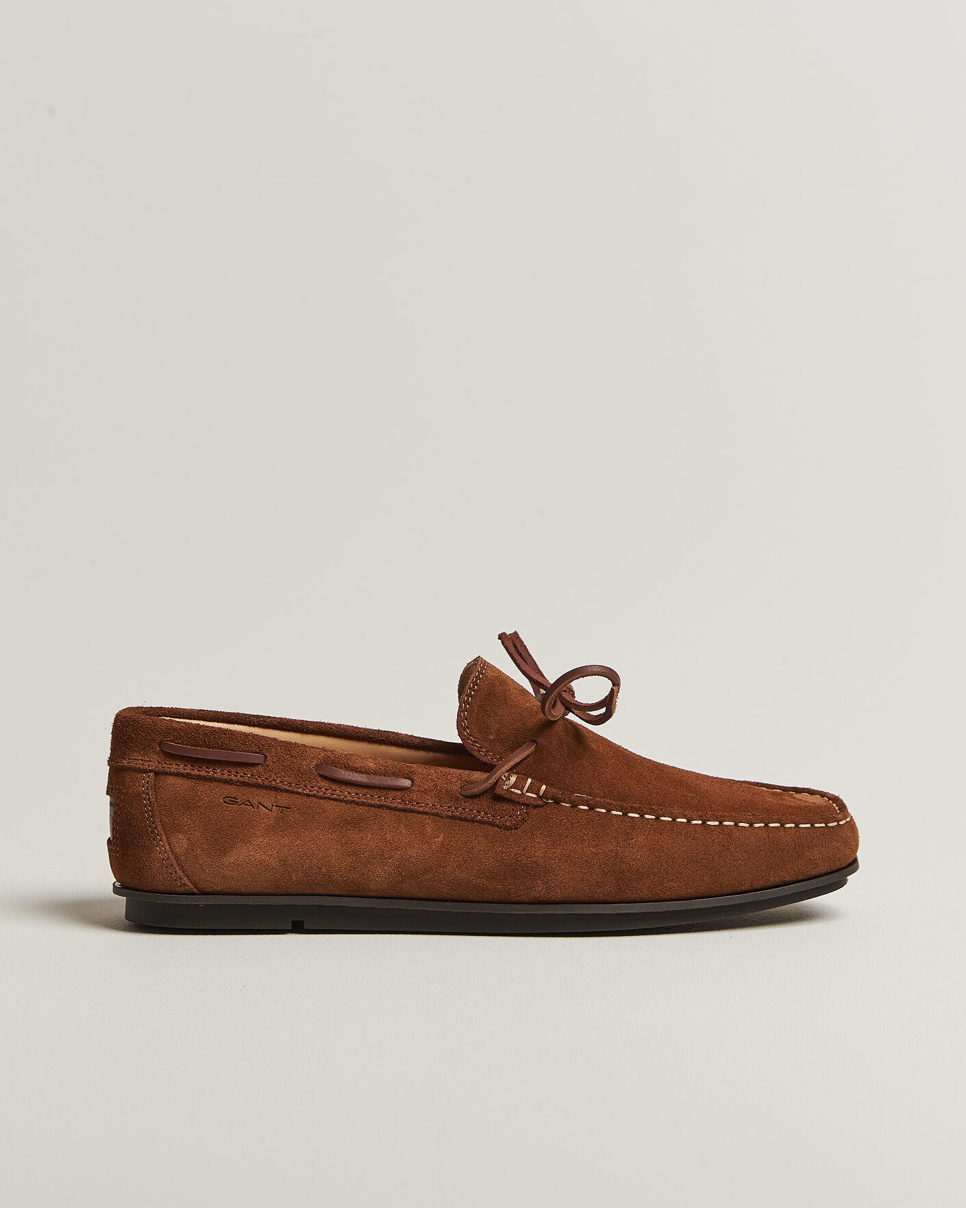 Heren | Mocassins | Gant | Wilmon Laced Suede Car Shoe Cognac
