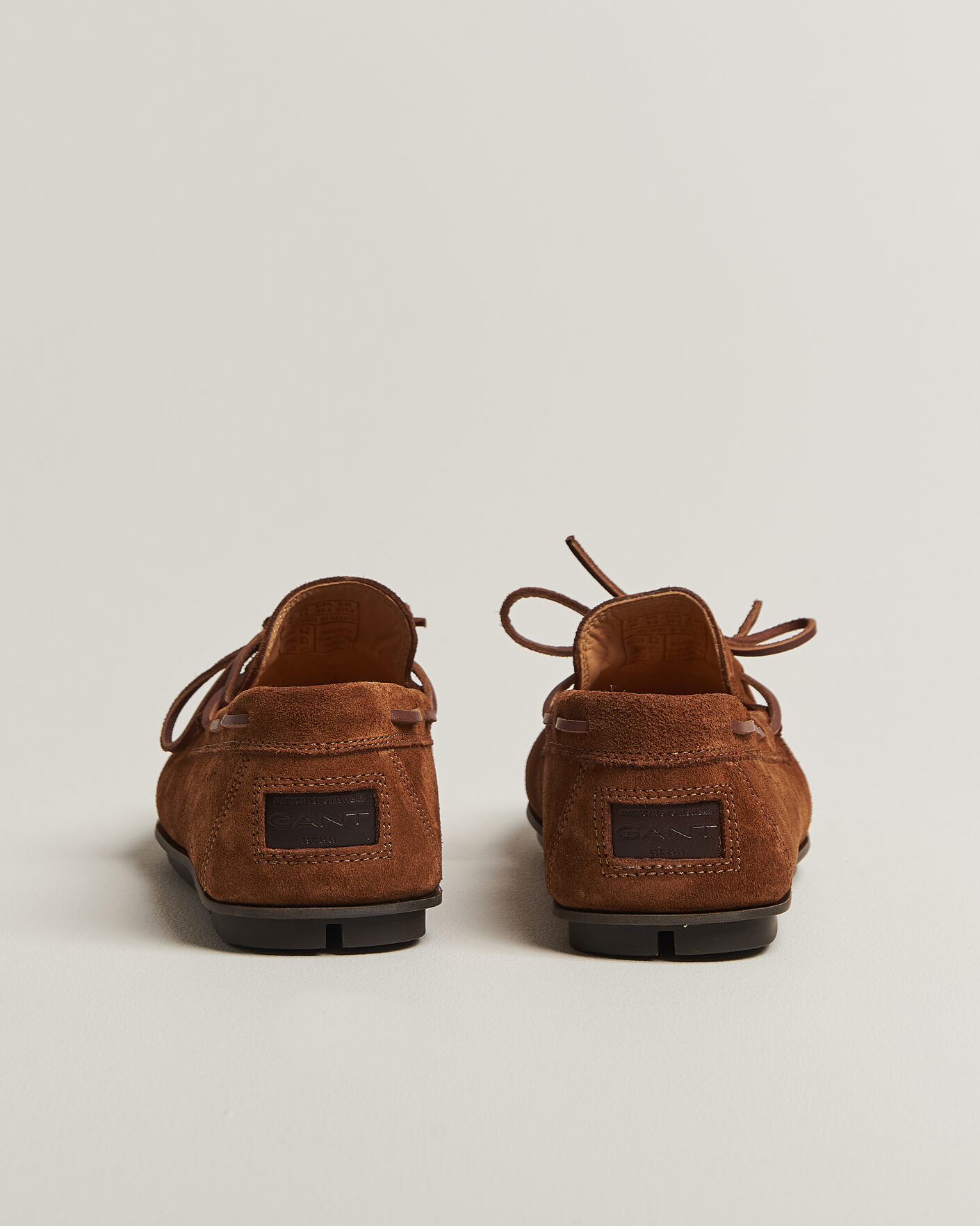 Heren | Mocassins | Gant | Wilmon Laced Suede Car Shoe Cognac
