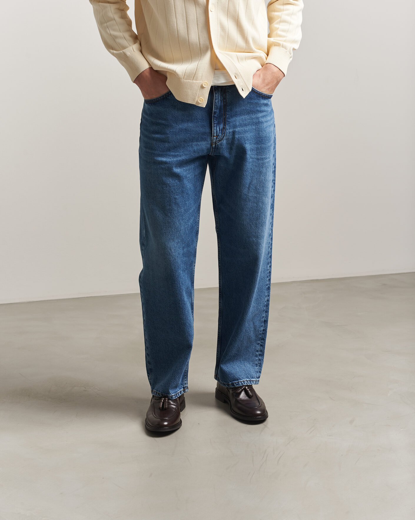 Heren | Instappers | Gant | Lozham Leather Tassle Loafer Dark Brown