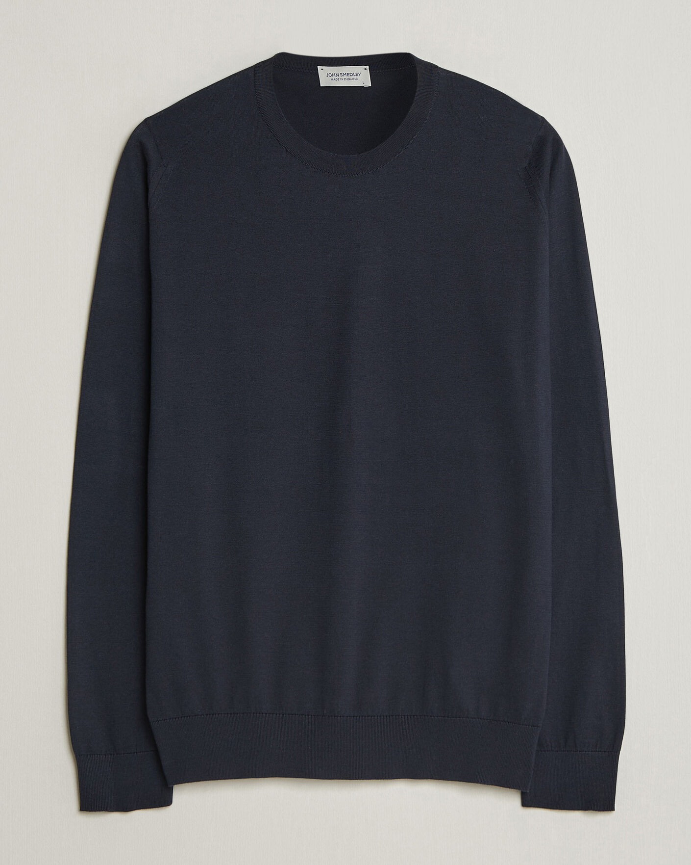 Heren | Truien | John Smedley | Rowland Sea Island Crew Neck Pullover Navy