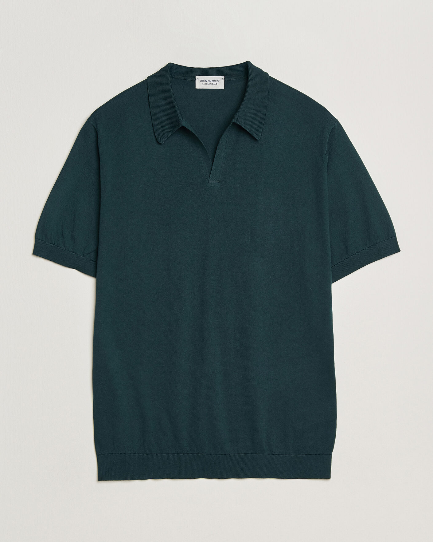 Heren | Polo's | John Smedley | Noah Open Collar Sea Island Polo Rainforest
