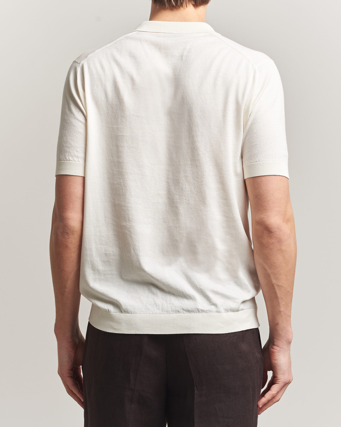 Heren | Polo's | John Smedley | Noah Open Collar Sea Island Polo Starch