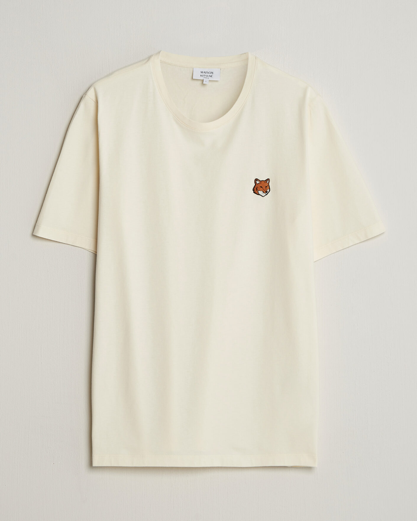 Heren | T-shirts | Maison Kitsuné | Fox Head T-Shirt Noble Beige