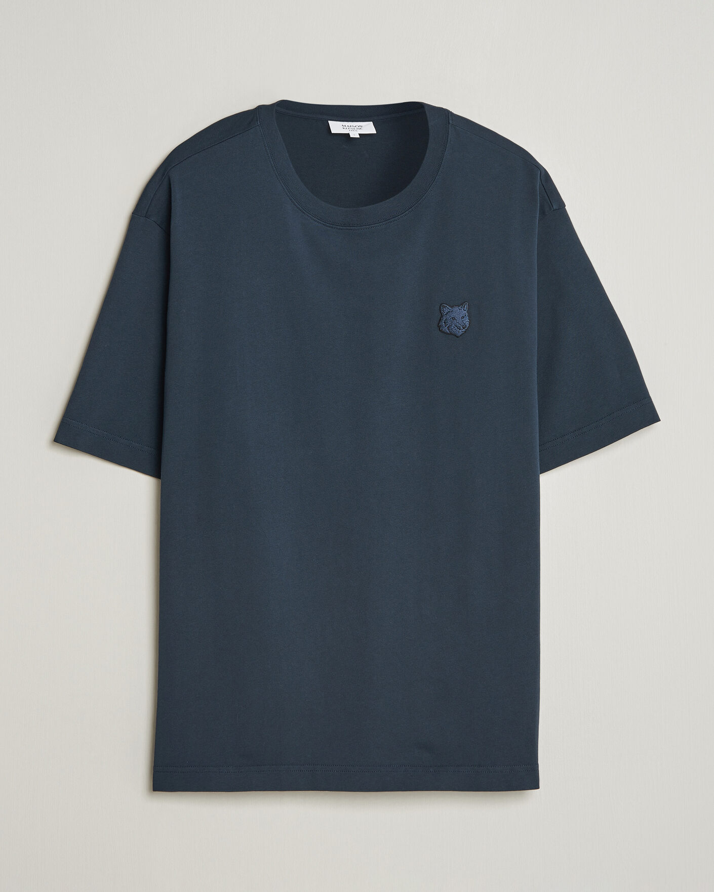 Heren | T-shirts | Maison Kitsuné | Tonal Fox Head T-Shirt Navy