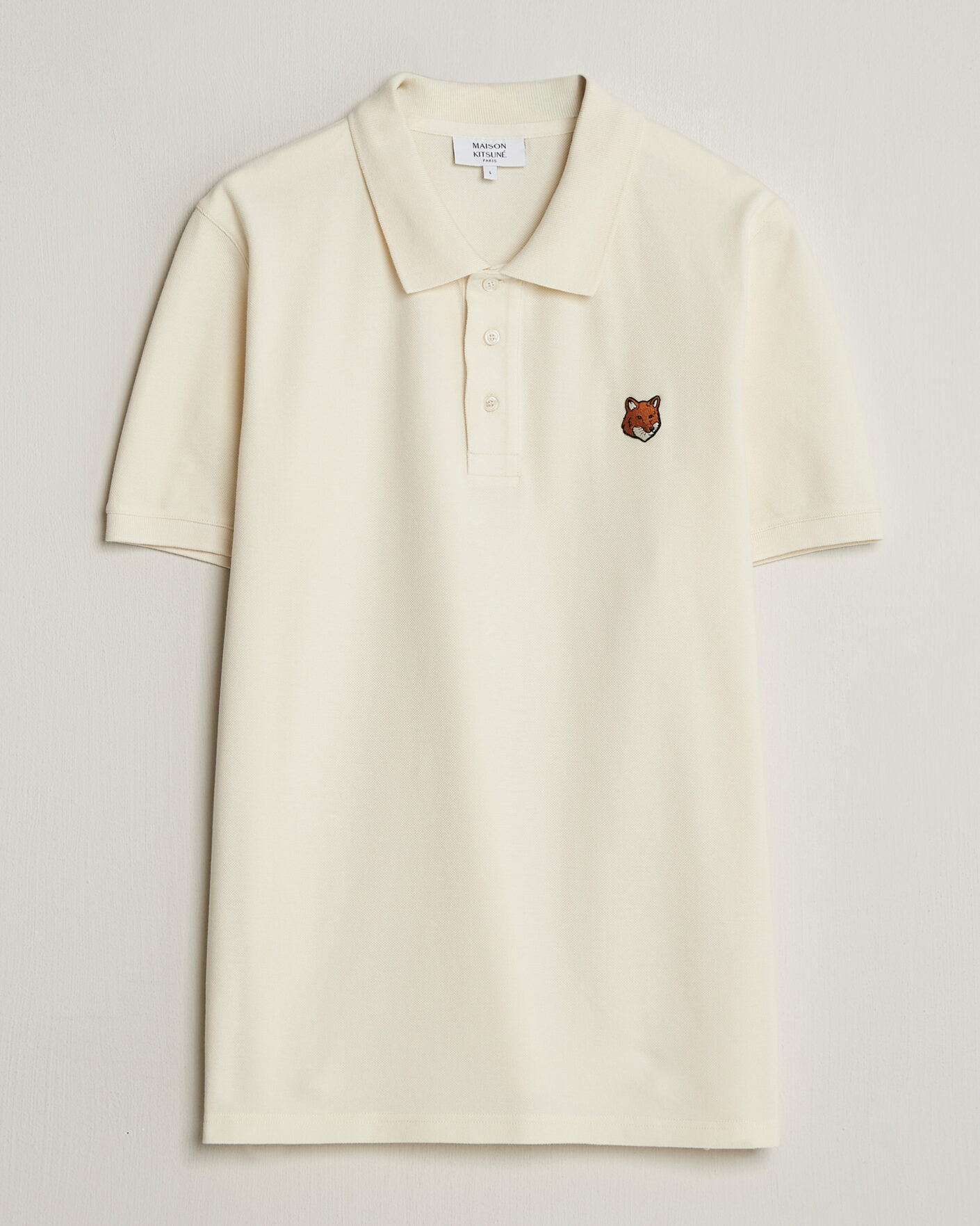Heren | Polo's | Maison Kitsuné | Fox Head Polo Noble Beige