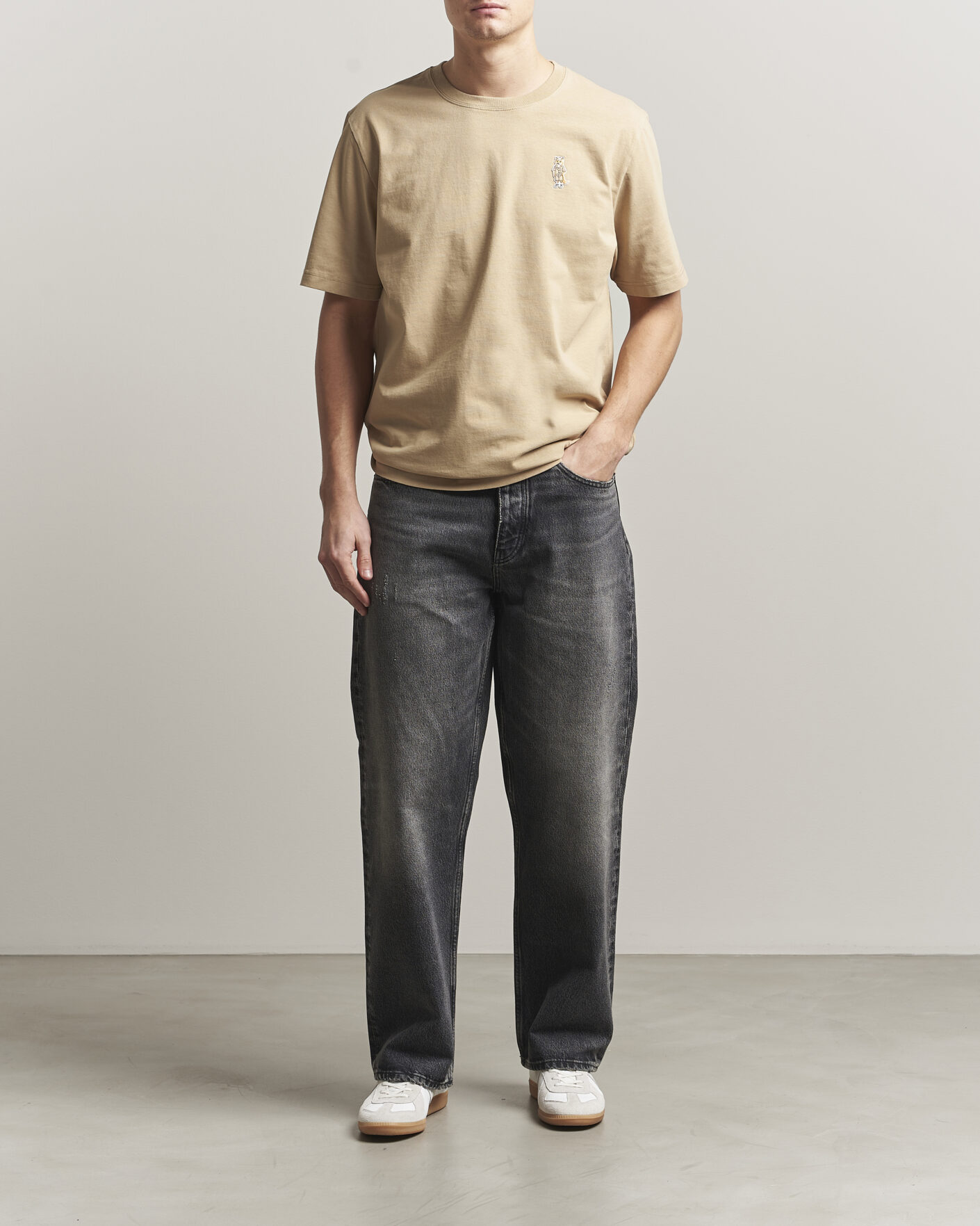 Heren | T-shirts | Maison Kitsuné | Dressed Fox T-Shirt Roasted Almond