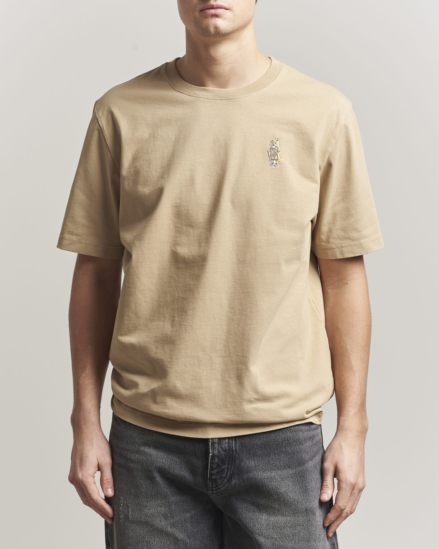 Heren | T-shirts | Maison Kitsuné | Dressed Fox T-Shirt Roasted Almond