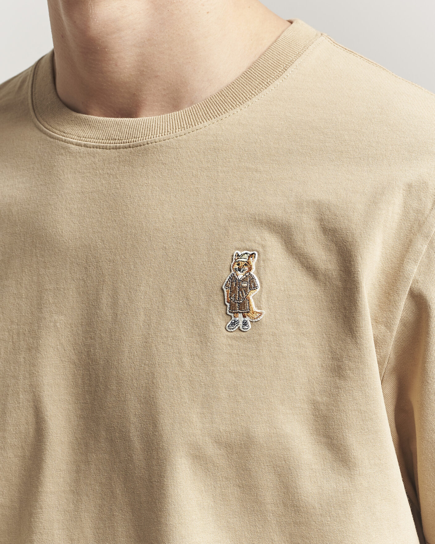 Heren | T-shirts | Maison Kitsuné | Dressed Fox T-Shirt Roasted Almond