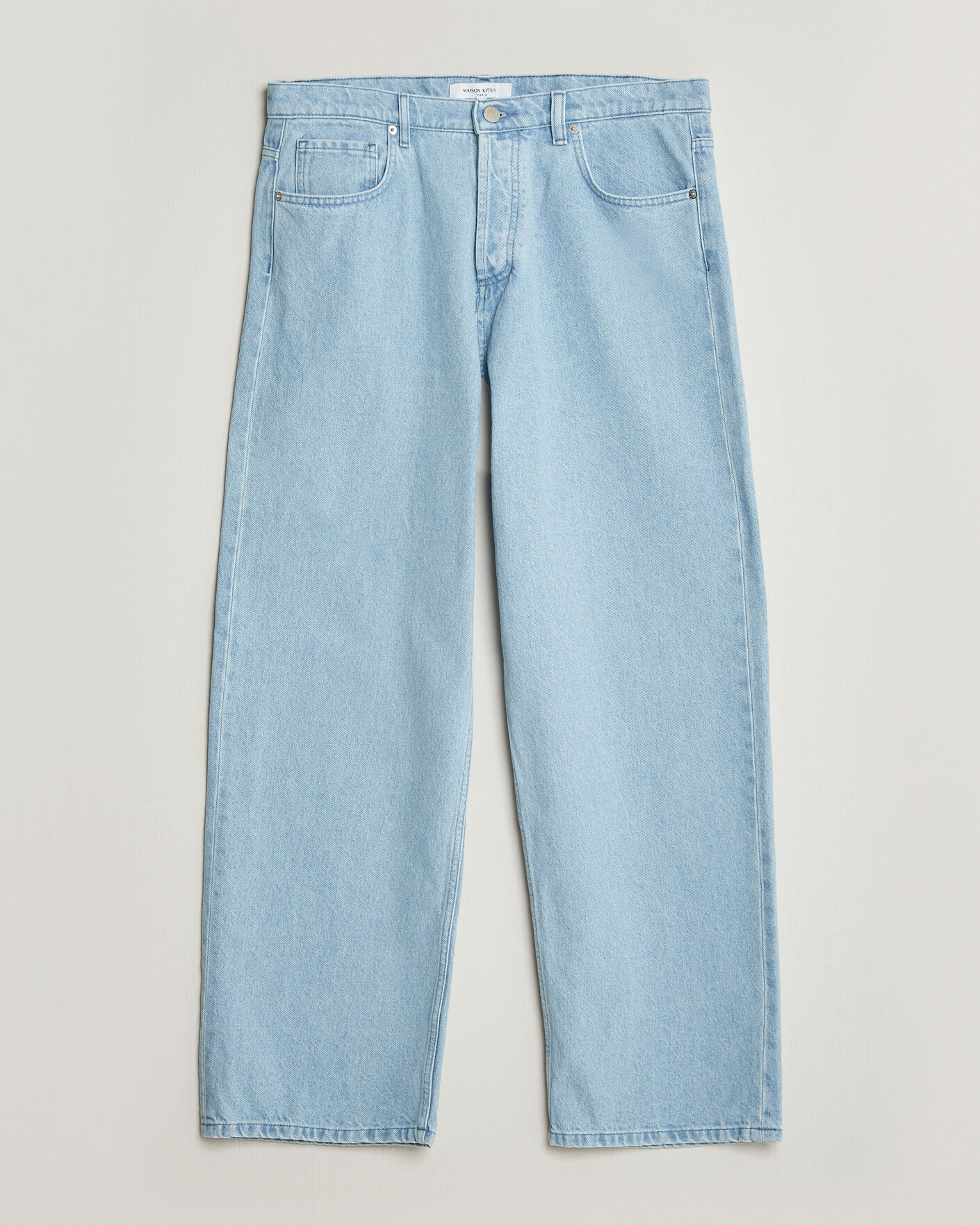 Heren | Jeans | Maison Kitsuné | Wide Fit Jeans Light Washed Indigo