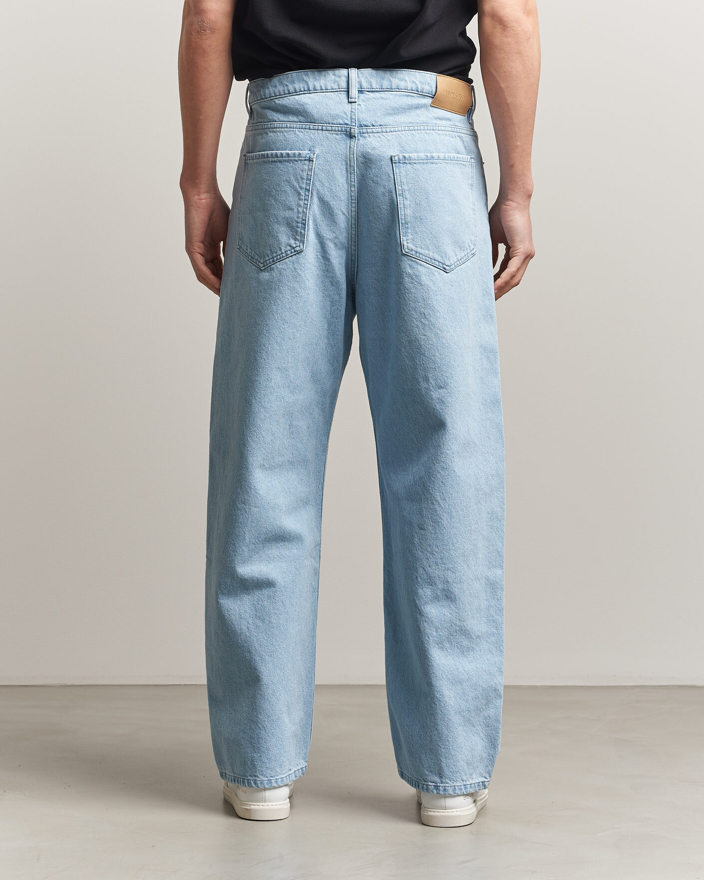 Heren | Broeken | Maison Kitsuné | Wide Fit Jeans Light Washed Indigo