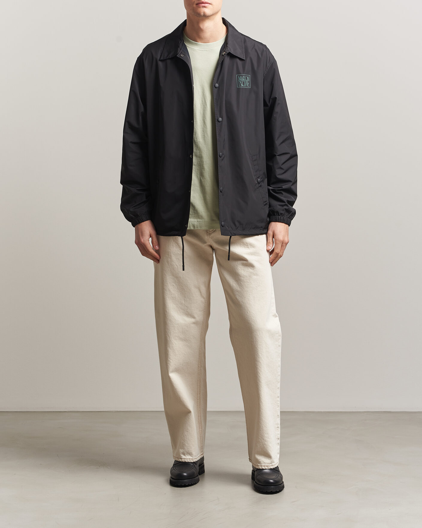 Heren | Jassen | Maison Kitsuné | Tonal Fox Head Coach Jacket Black