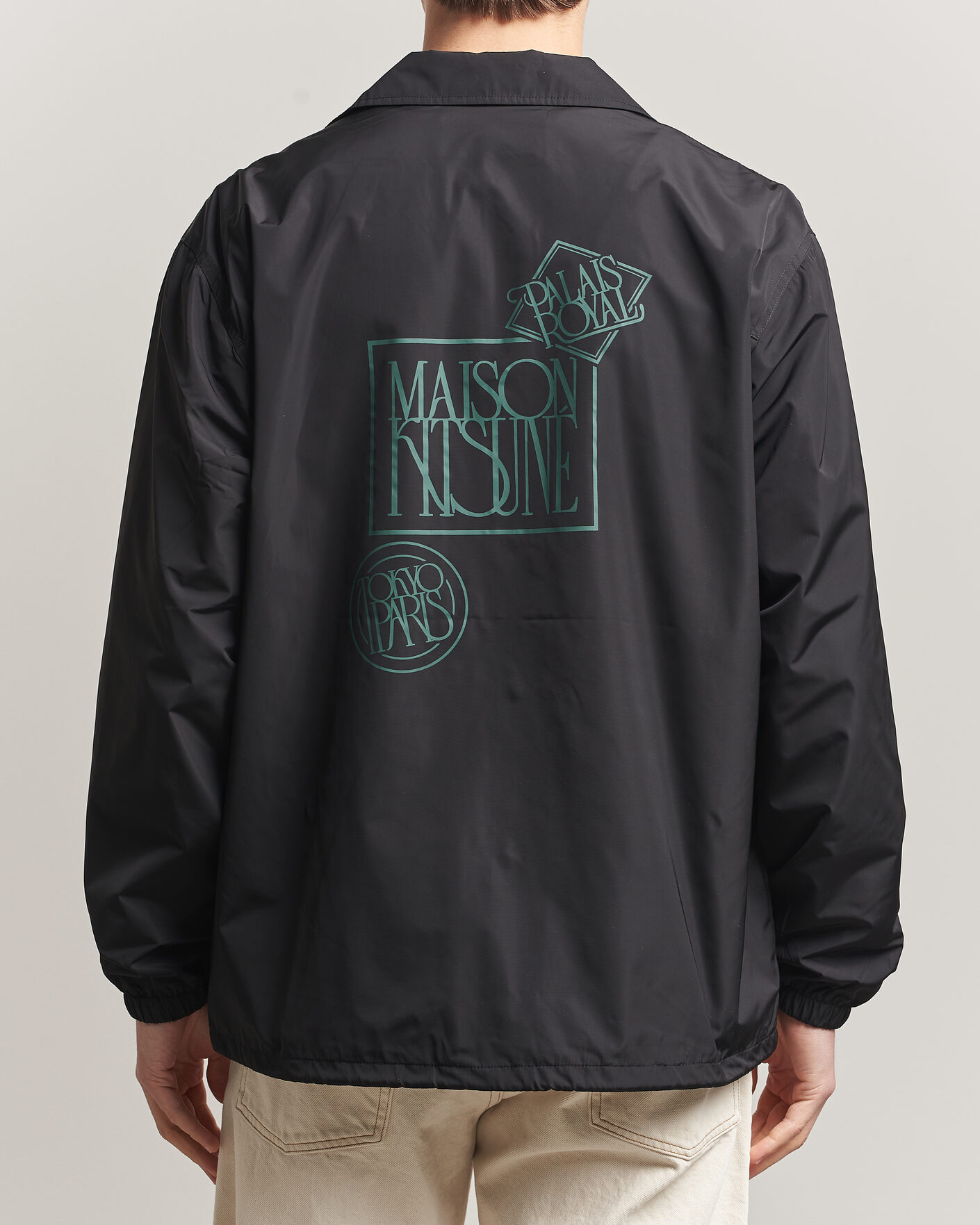 Heren | Jassen | Maison Kitsuné | Tonal Fox Head Coach Jacket Black