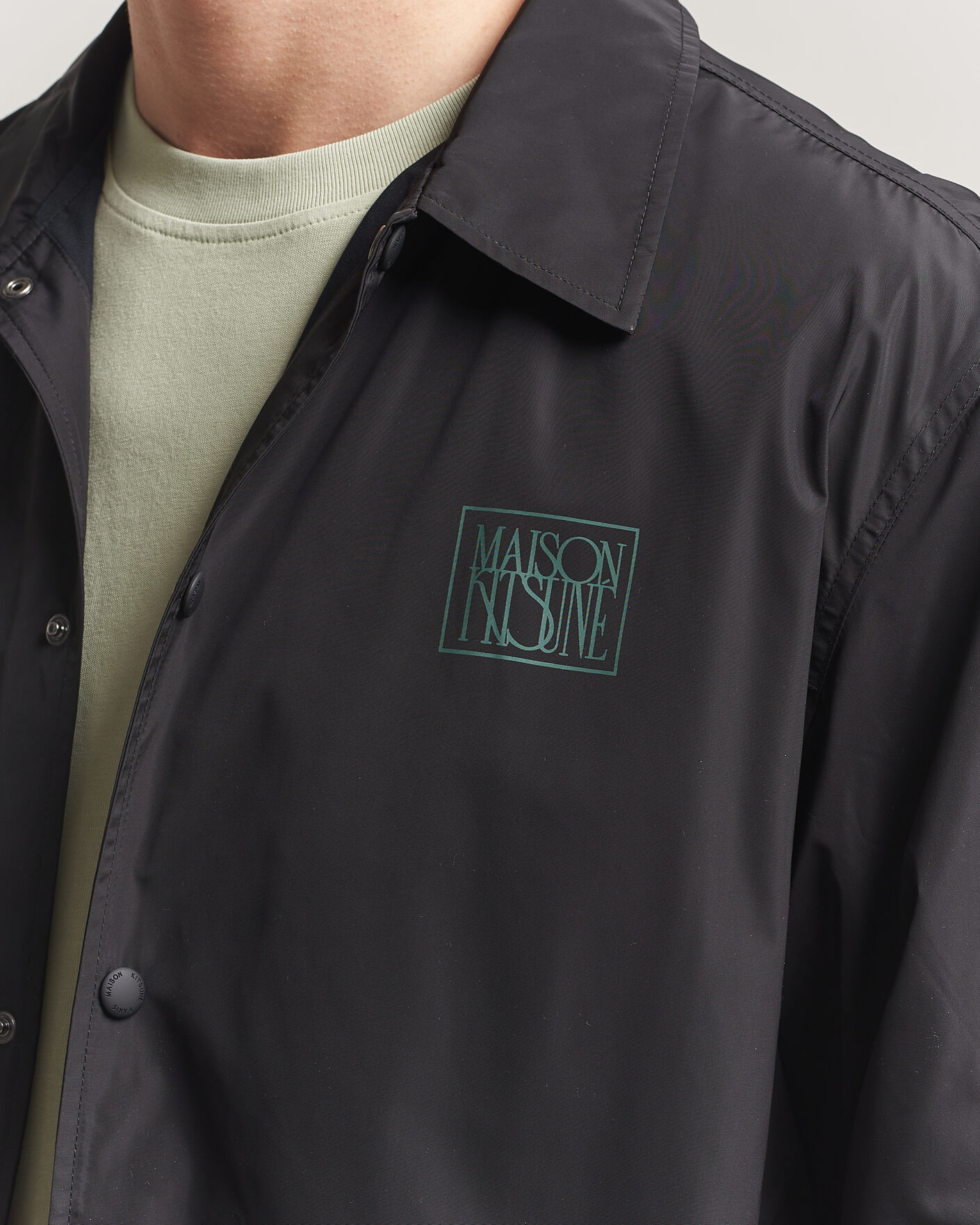 Heren | Jassen | Maison Kitsuné | Tonal Fox Head Coach Jacket Black