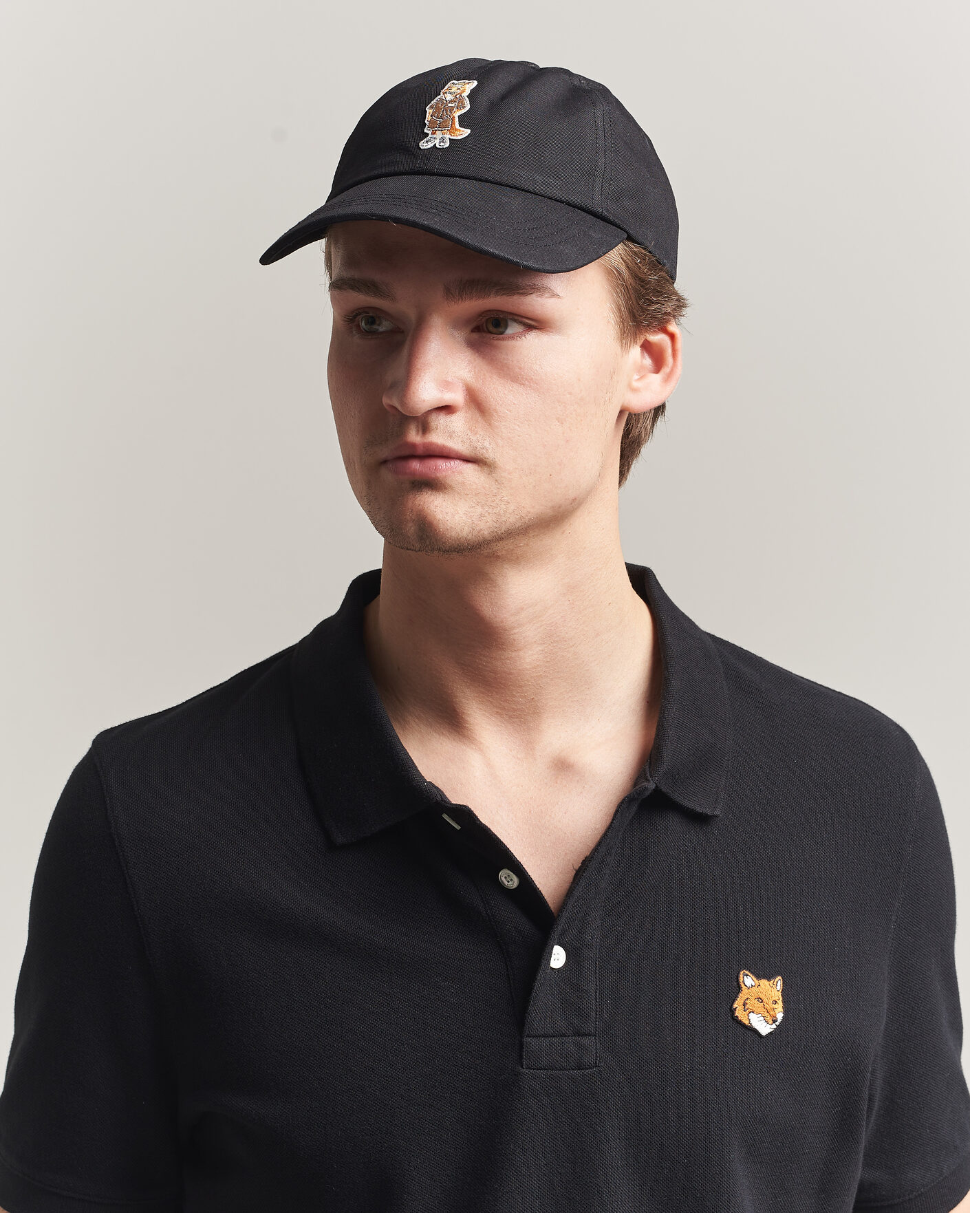 Heren | Hoeden en petten | Maison Kitsuné | Dressed Fox Cap Black