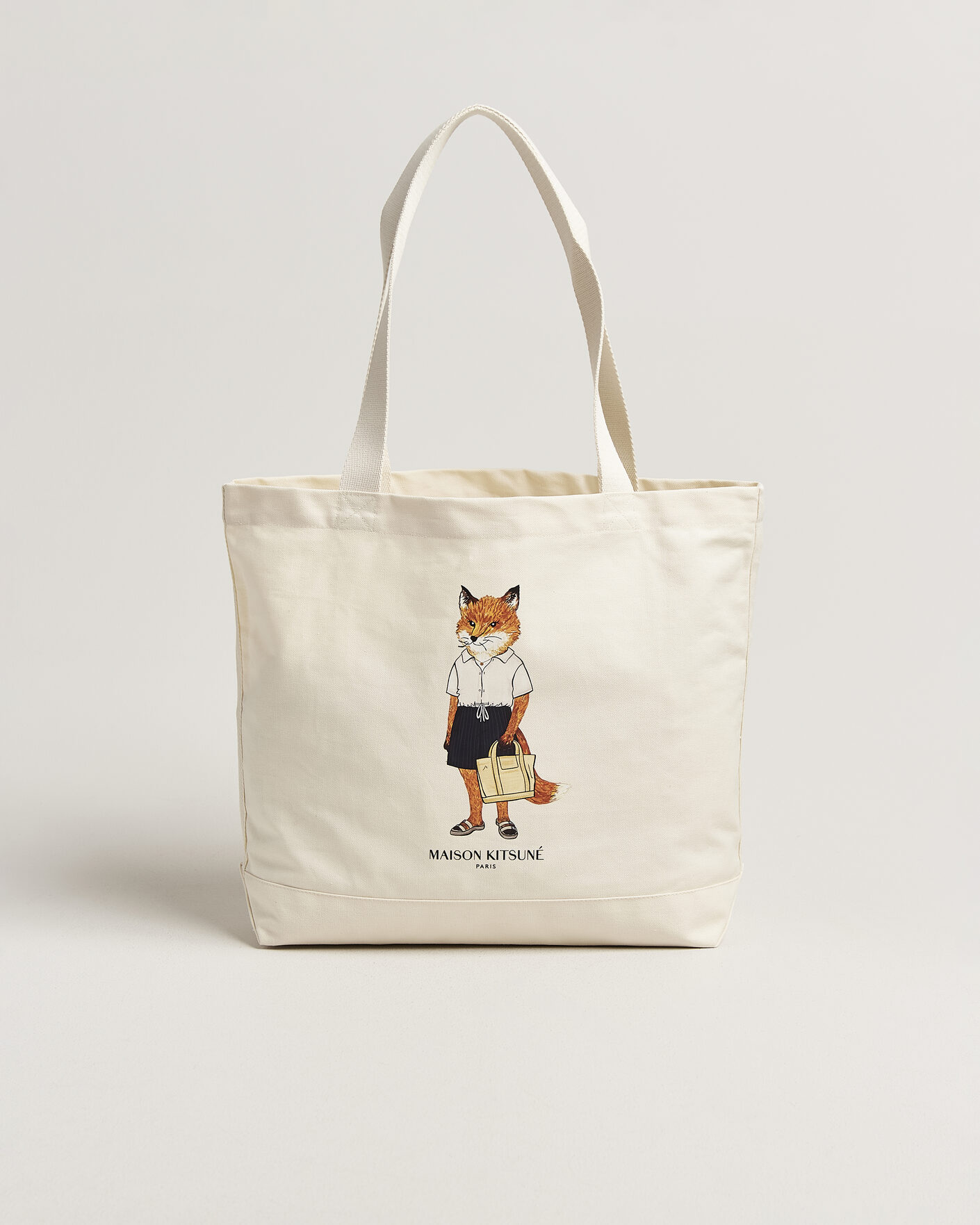 Heren | Tassen | Maison Kitsuné | Dressed Fox Totebag Ecru