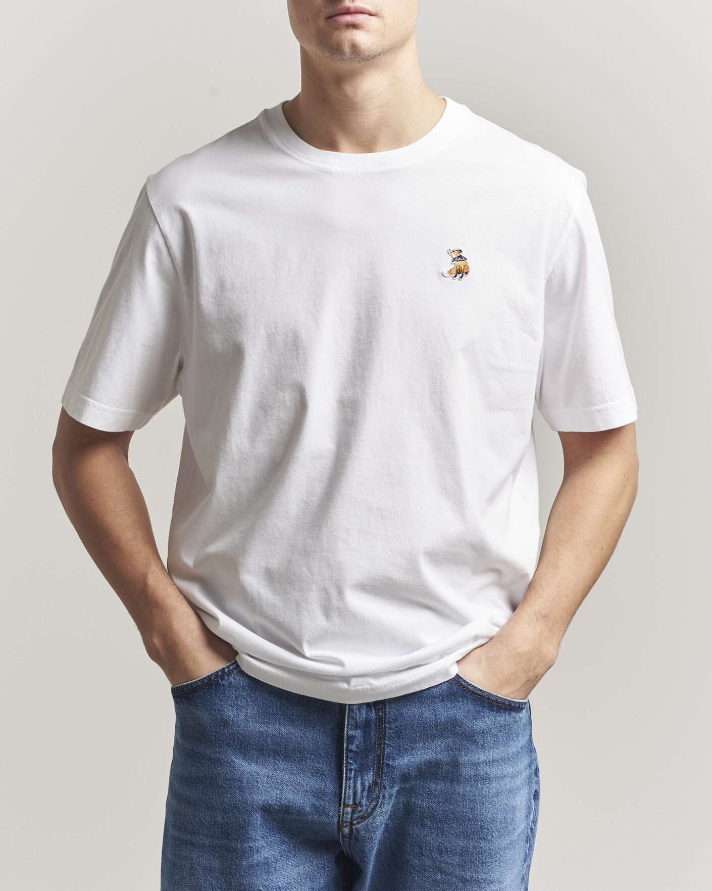 Heren | T-shirts | Maison Kitsuné | Dreaming Fox T-Shirt White