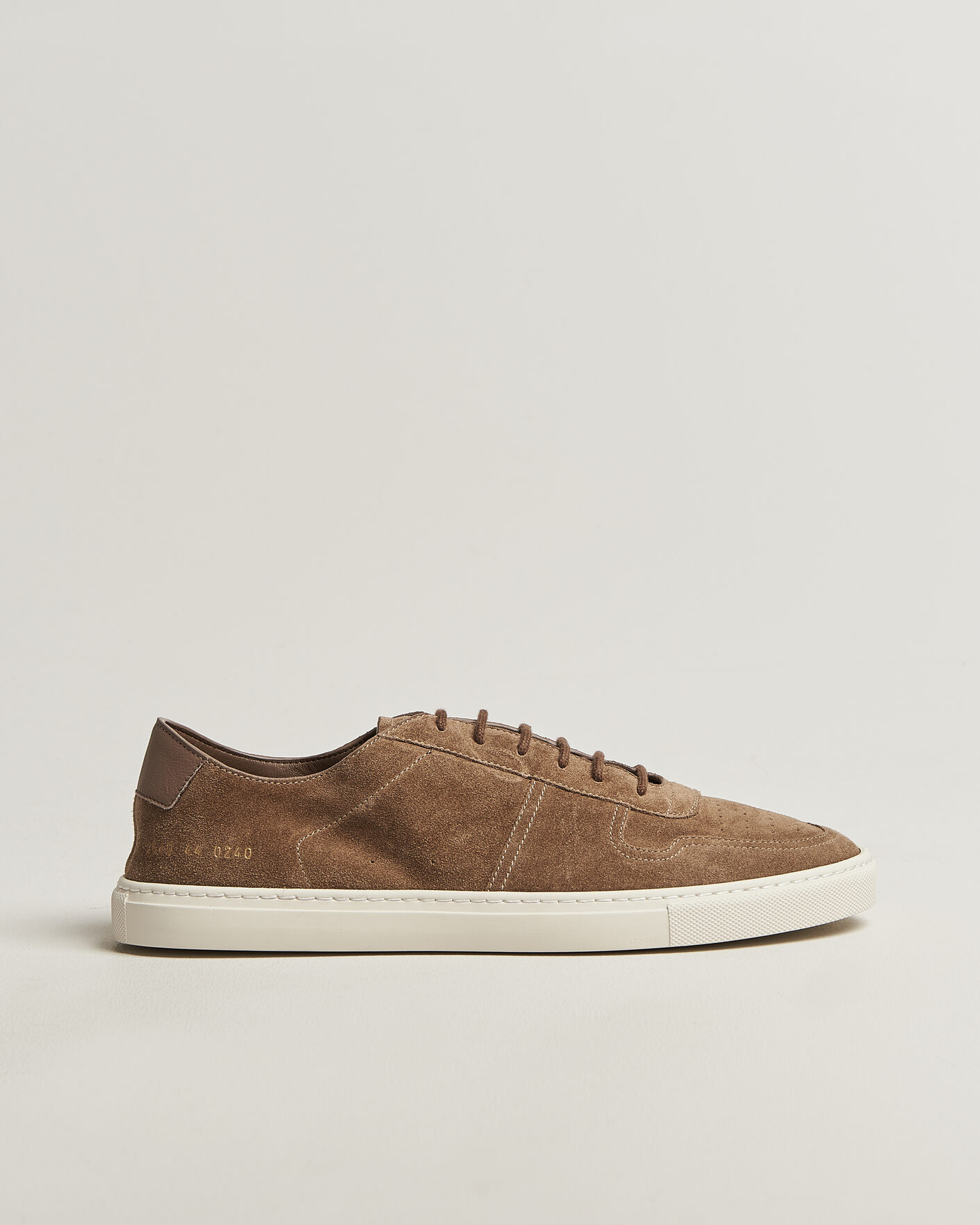 Heren | Sneakers | Common Projects | BBall Slim Deconstructed Suede Sneaker Taupe