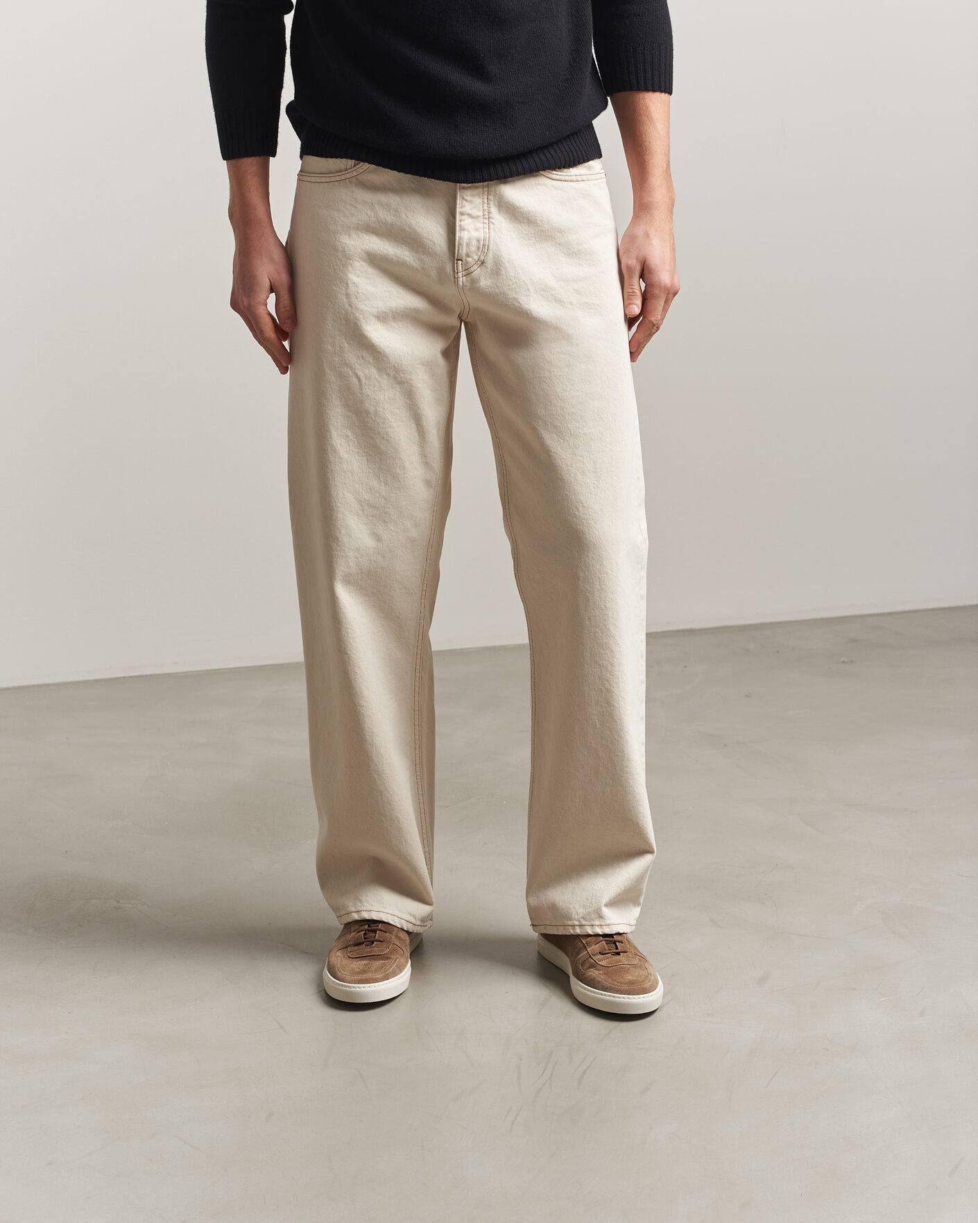Heren | Sneakers | Common Projects | BBall Slim Deconstructed Suede Sneaker Taupe
