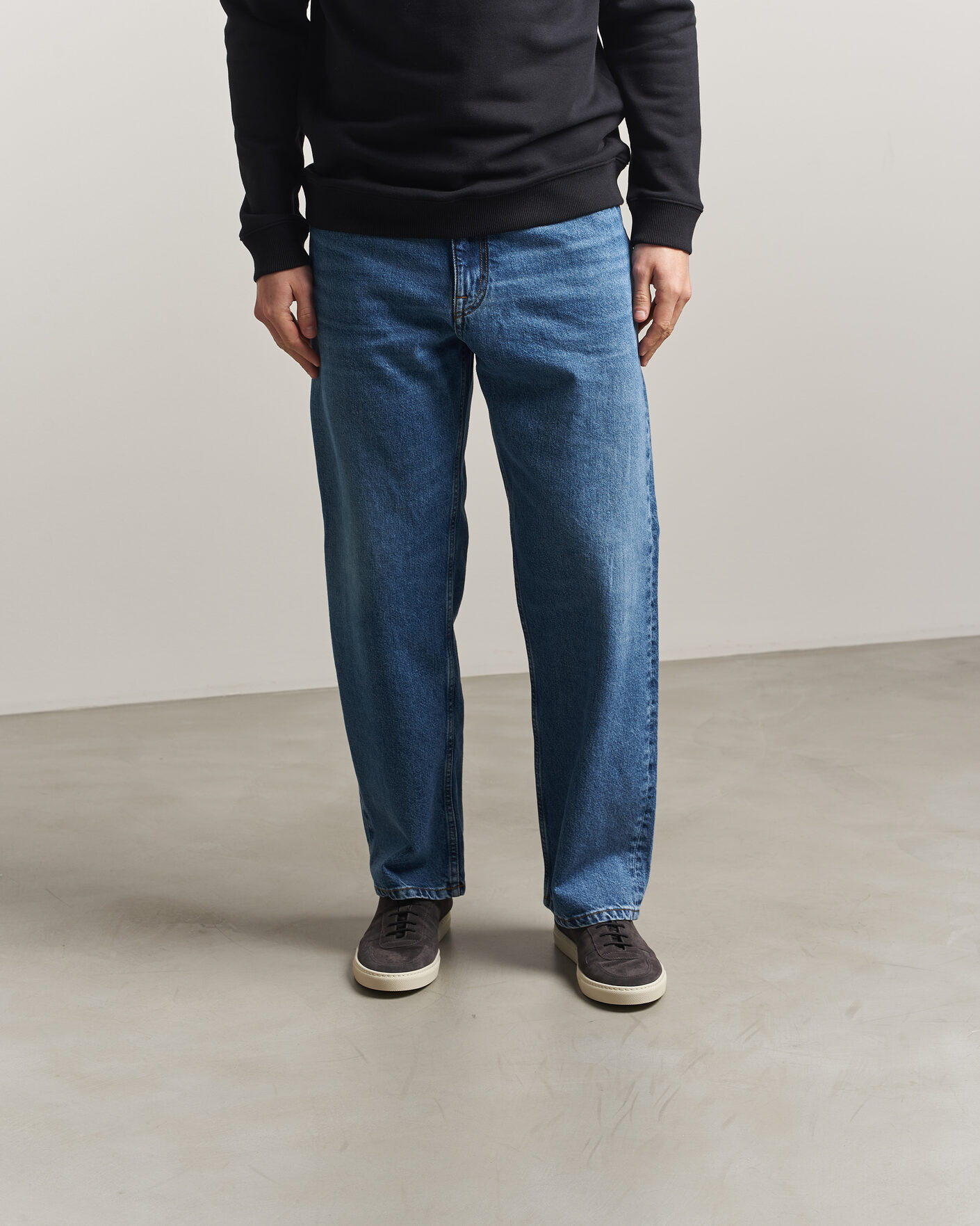 Heren | Sneakers | Common Projects | BBall Slim Deconstructed Suede Sneaker Off Black