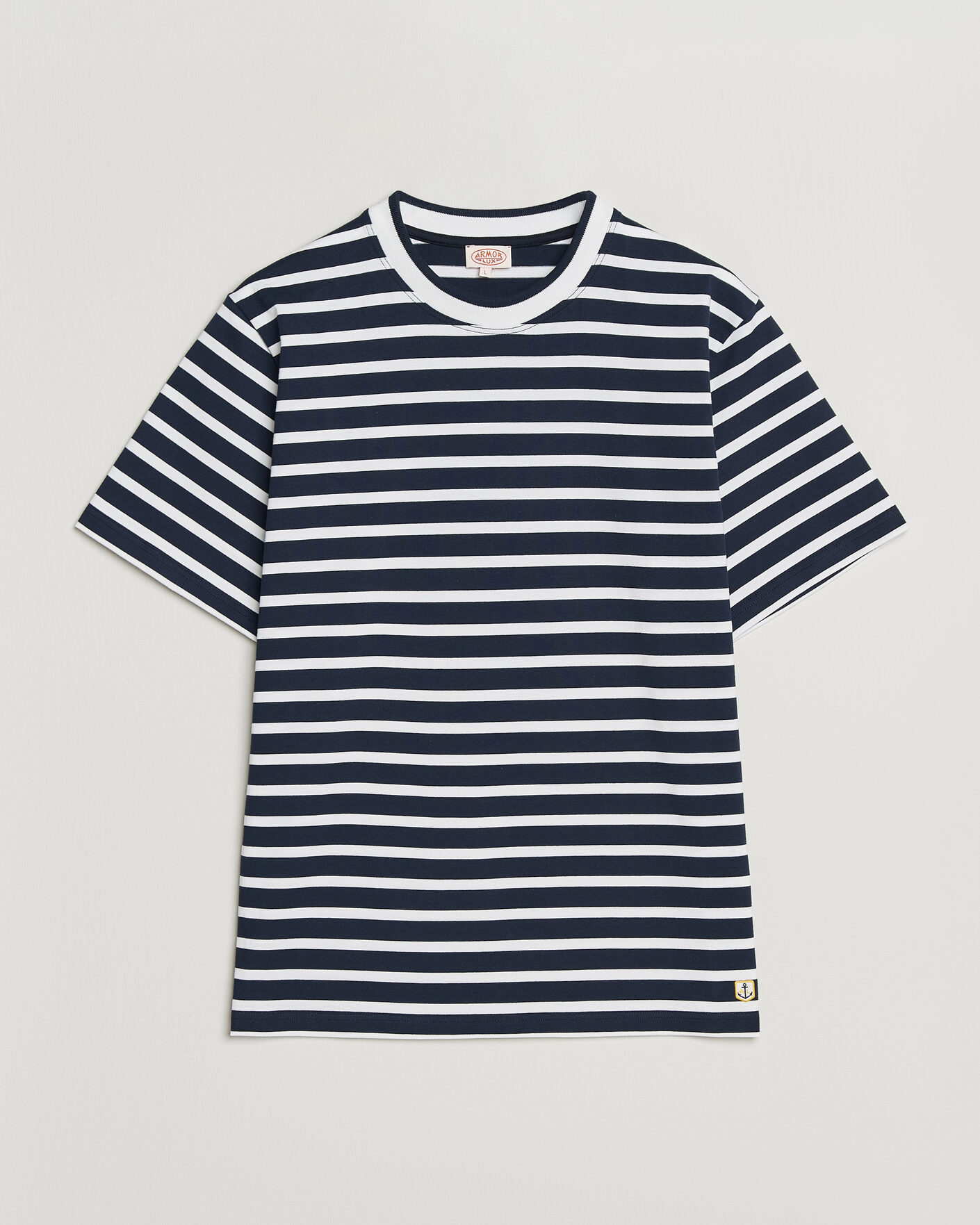 Heren | T-shirts | Armor-lux | Heritage Callac Stripe T-Shirt Marine/Blanc