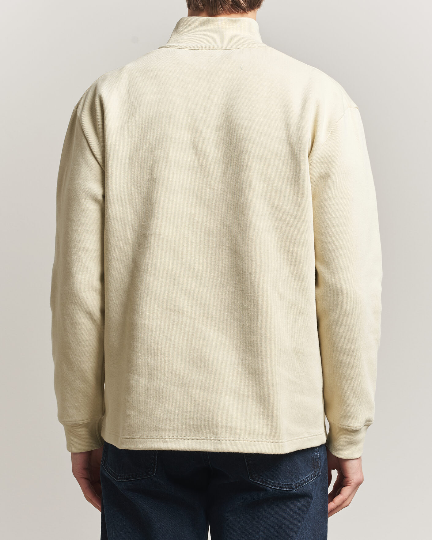Heren | Truien | Armor-lux | Camionneur Cotton Half Zip Sweater Gravel
