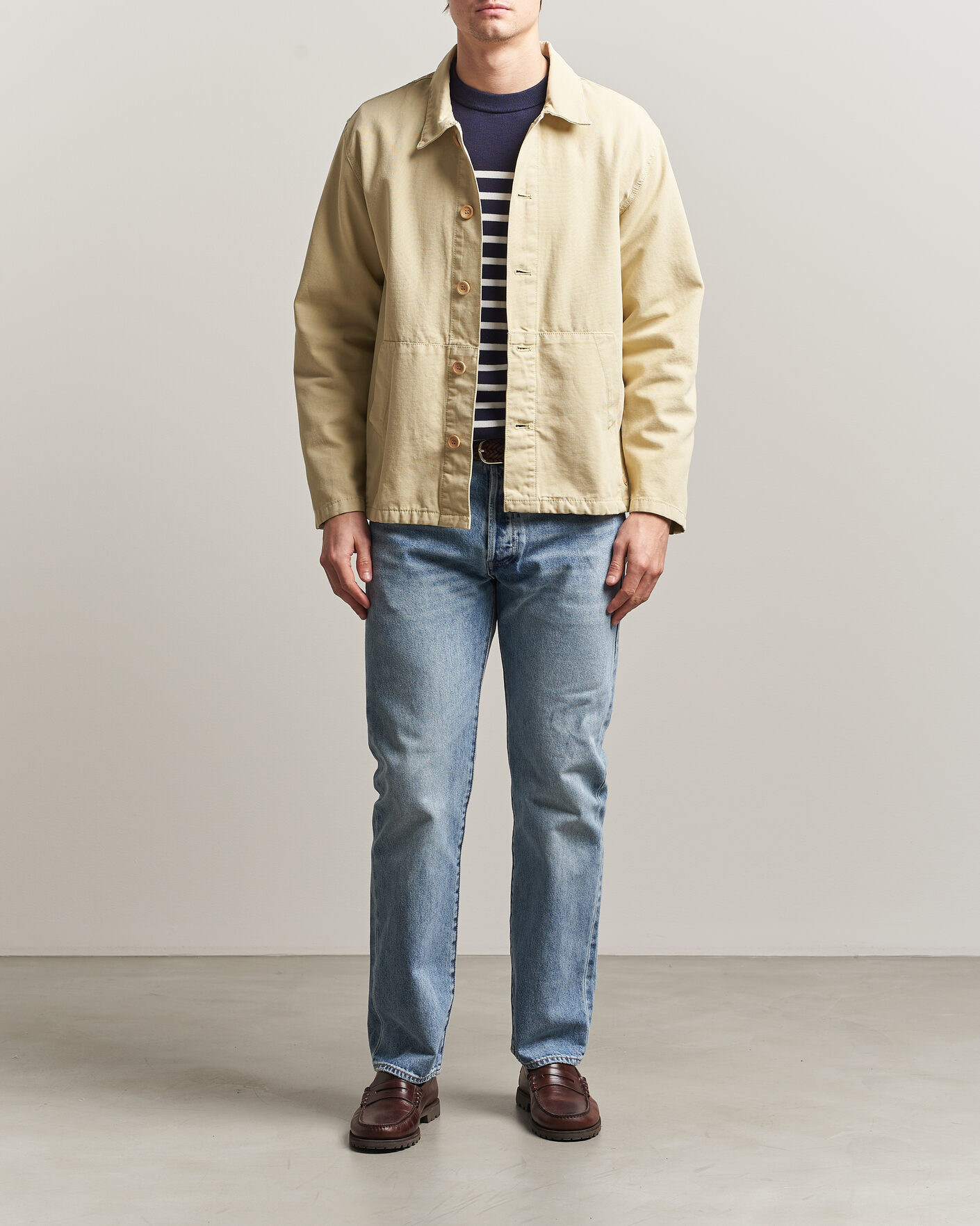 Heren | Overhemden | Armor-lux | Veste Pecheur Heritage Overshirt Gravel