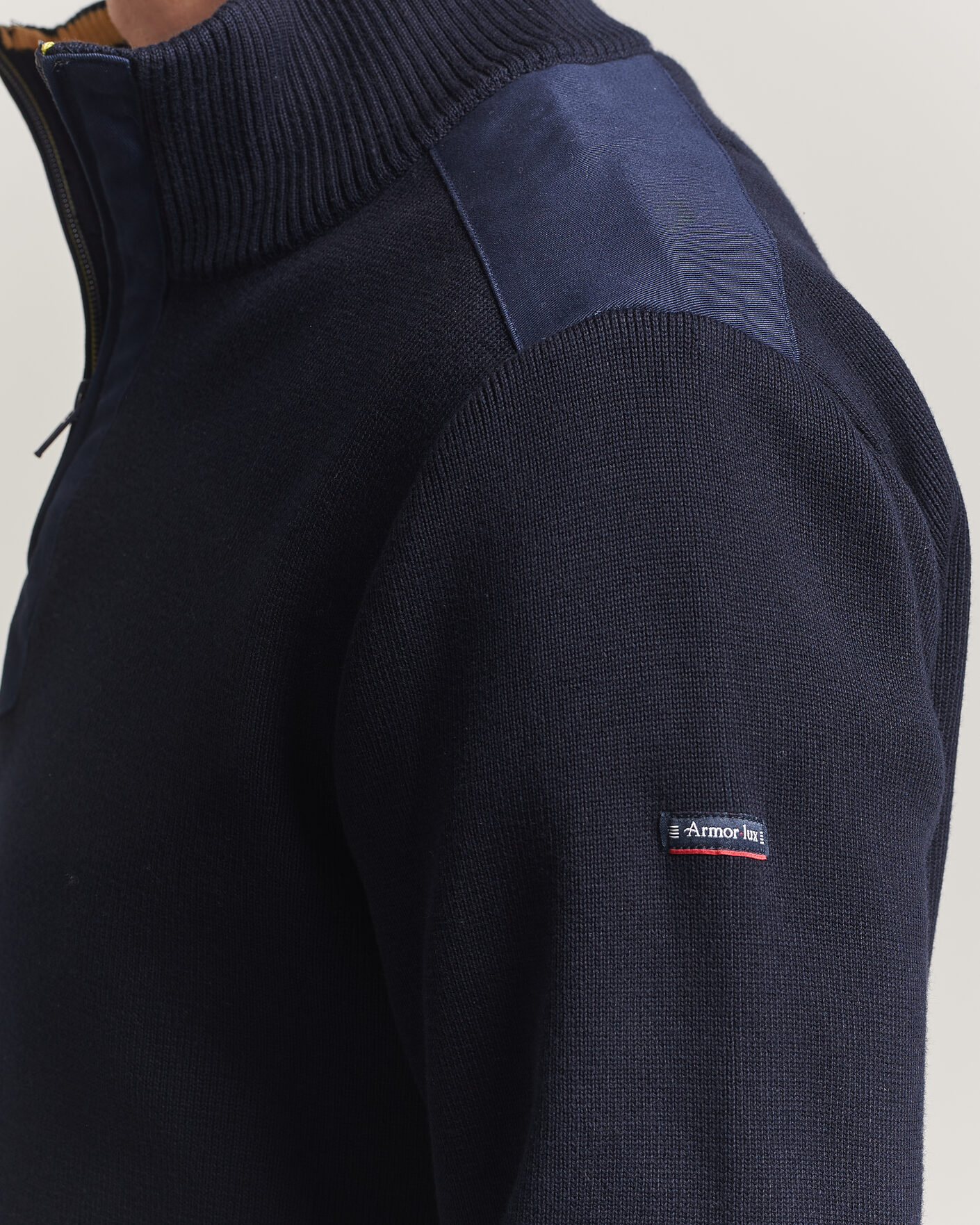 Heren | Truien | Armor-lux | Workwear Half Zip Marine Deep