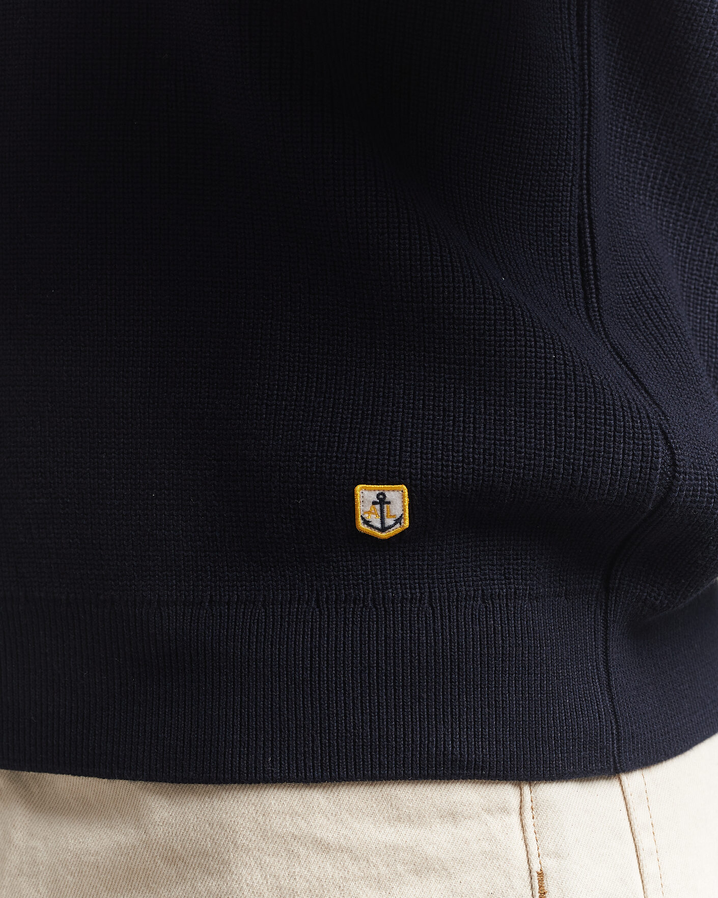 Heren | Truien | Armor-lux | Heritage Knitted Polo Marine Deep