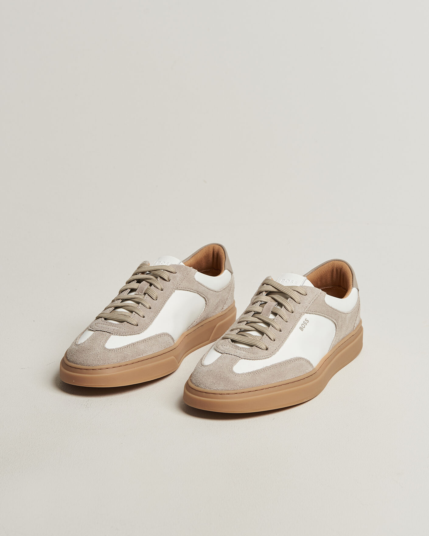 Heren | Sneakers | BOSS BLACK | Kieran Suede/Nylon Sneaker Medium Beige