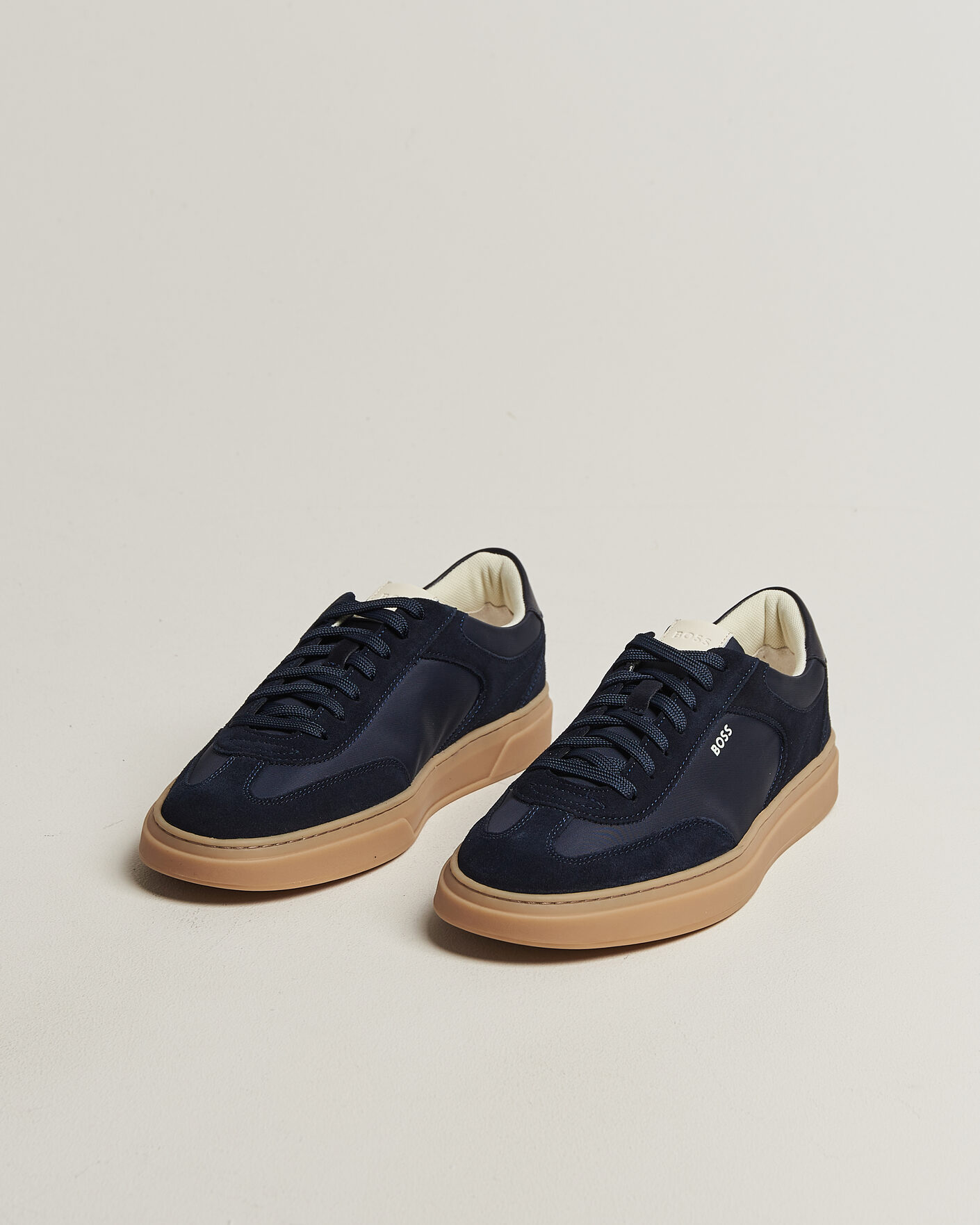 Heren | Sneakers | BOSS BLACK | Kieran Suede/Nylon Sneaker Dark Blue