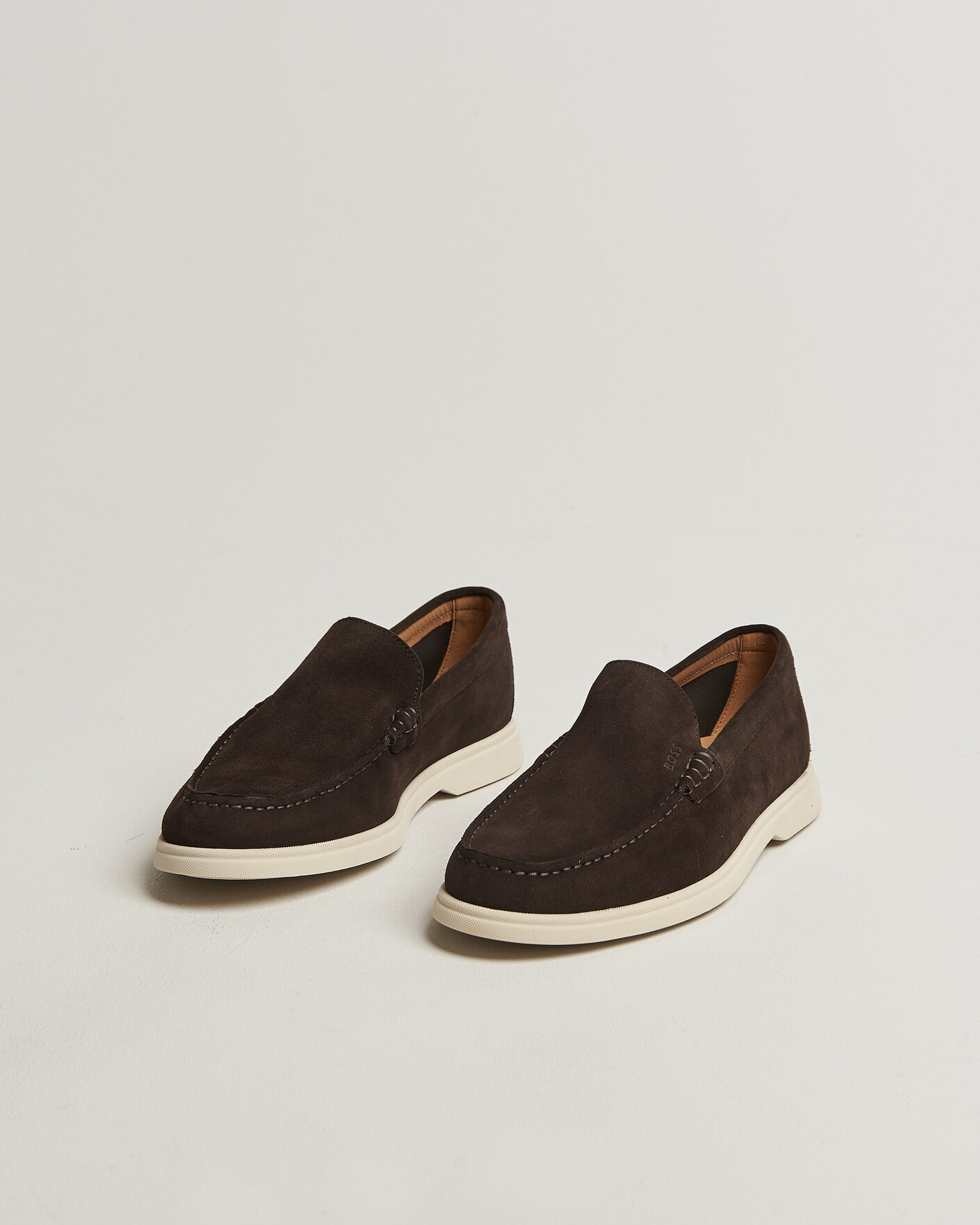 Heren | Instappers | BOSS BLACK | Sienne Suede Loafer Dark Brown