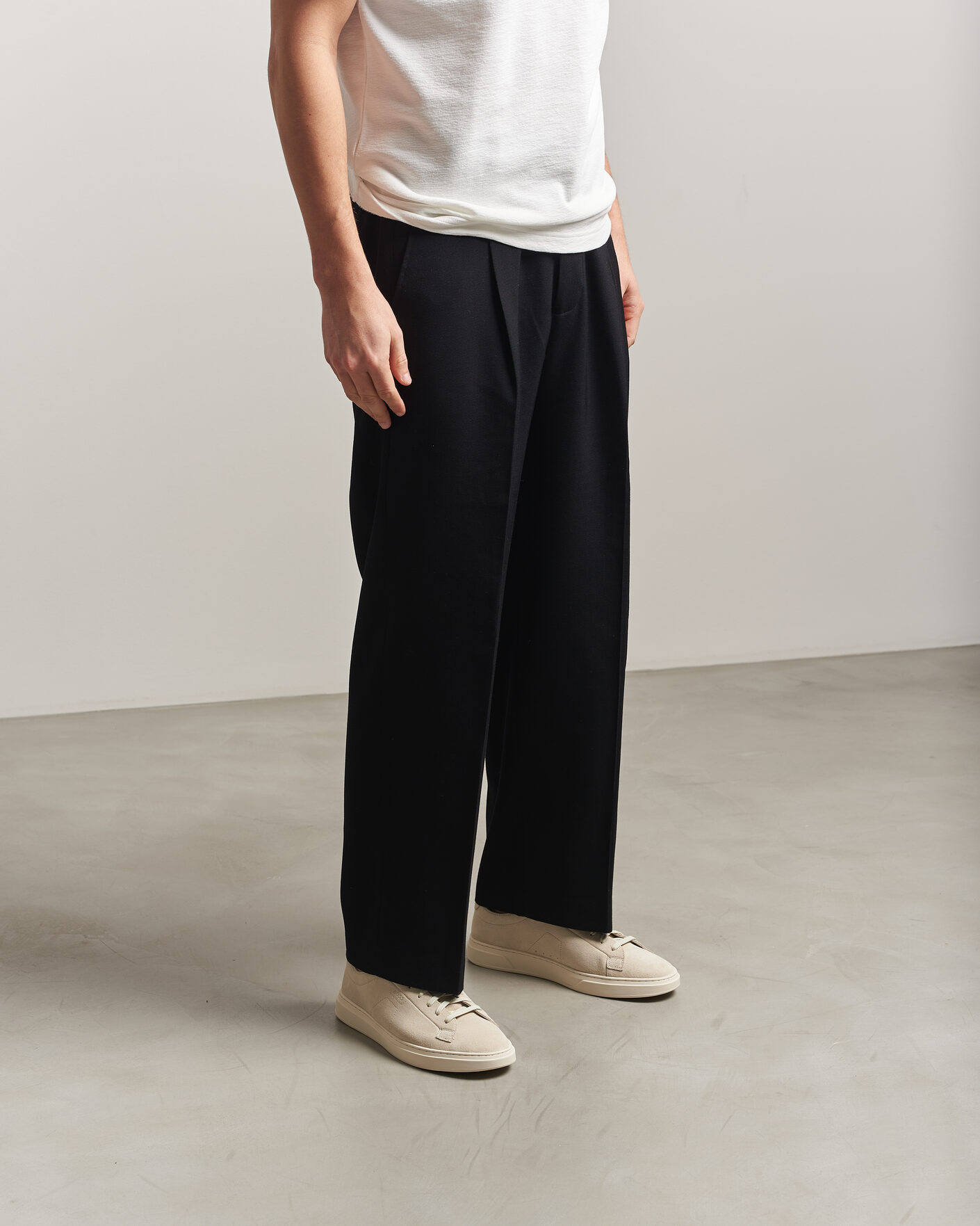 Heren | Sneakers | BOSS BLACK | Kieran Suede Sneaker Open White