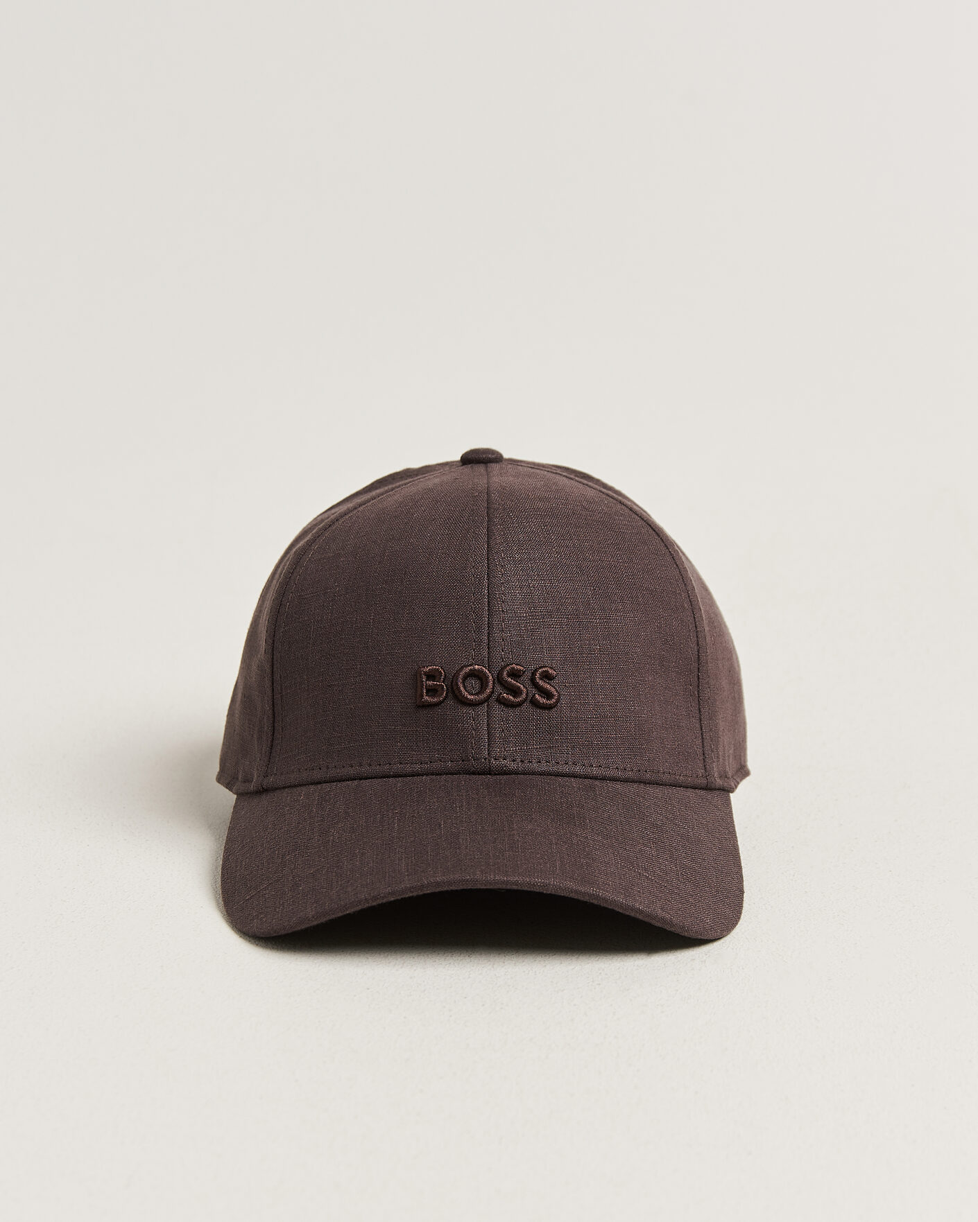 Heren | Hoeden en petten | BOSS BLACK | Zed Linen Cap Dark Brown