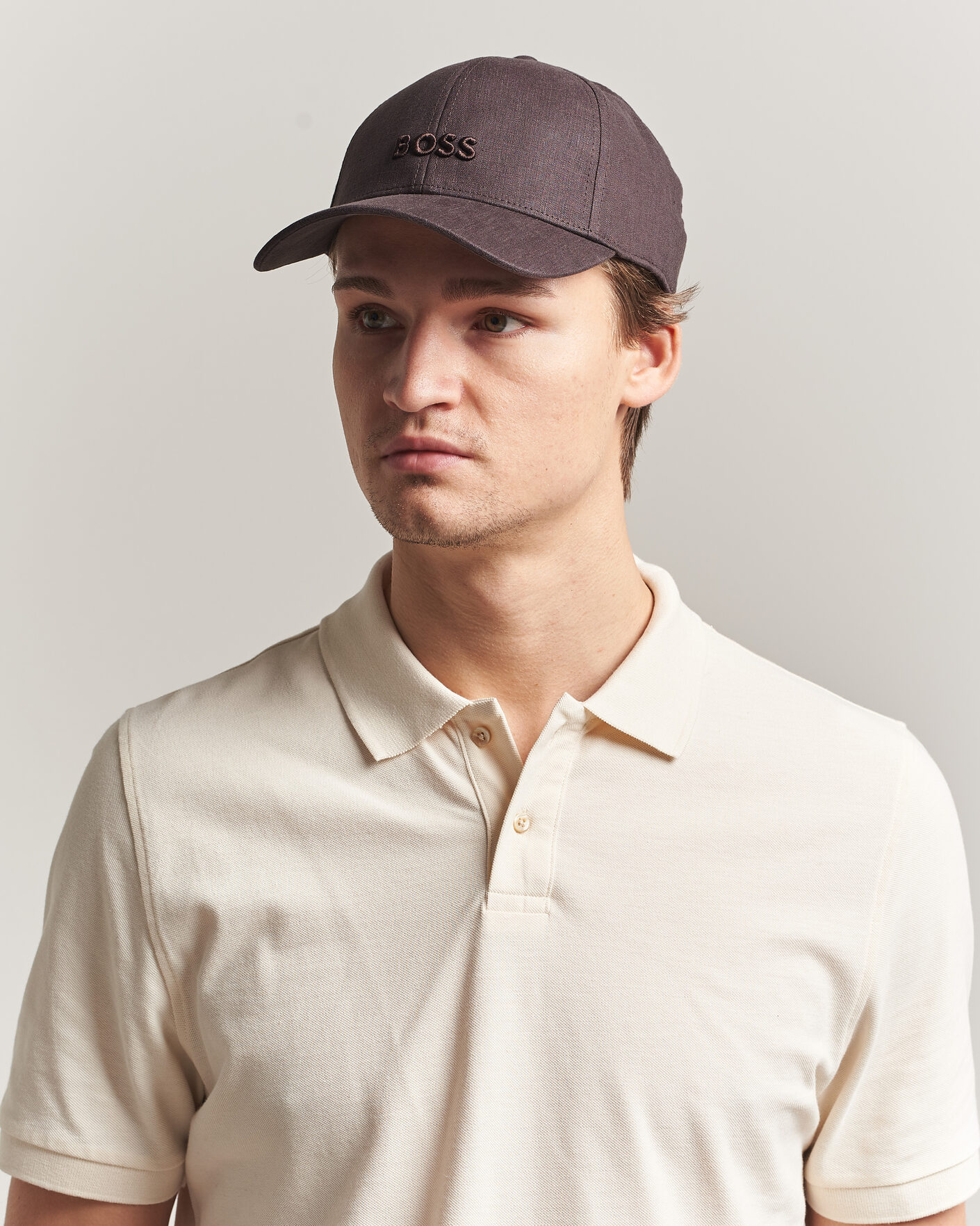 Heren | Hoeden en petten | BOSS BLACK | Zed Linen Cap Dark Brown