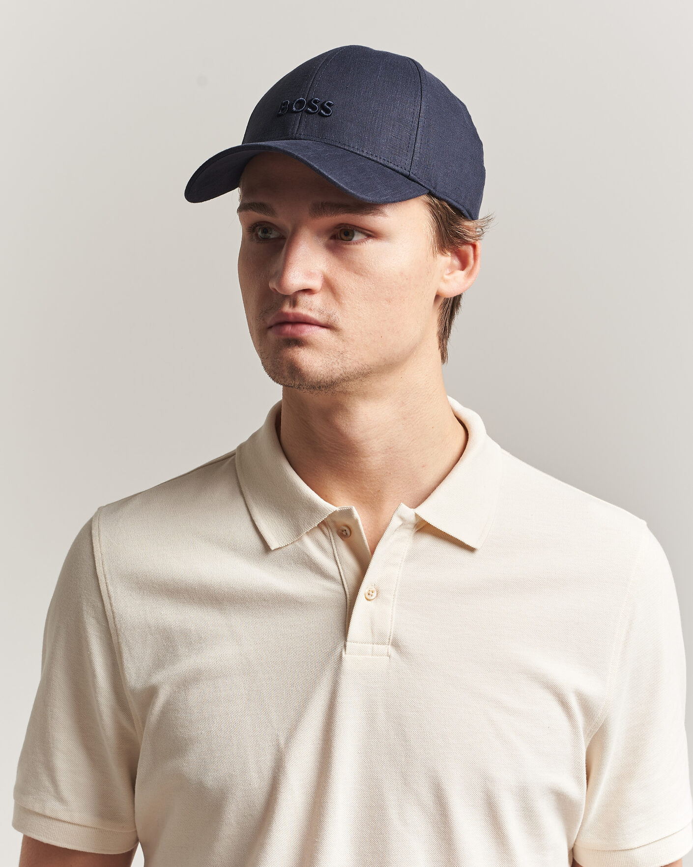 Heren | Hoeden en petten | BOSS BLACK | Zed Linen Cap Dark Blue