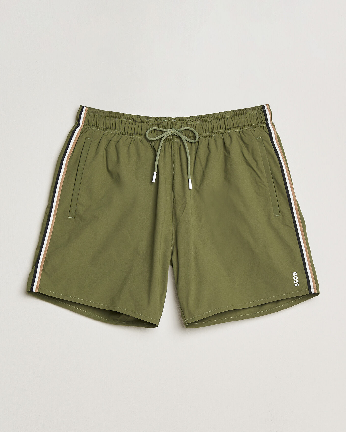 Heren | Zwembroek | BOSS BLACK | Iconic Swimshorts Open Green