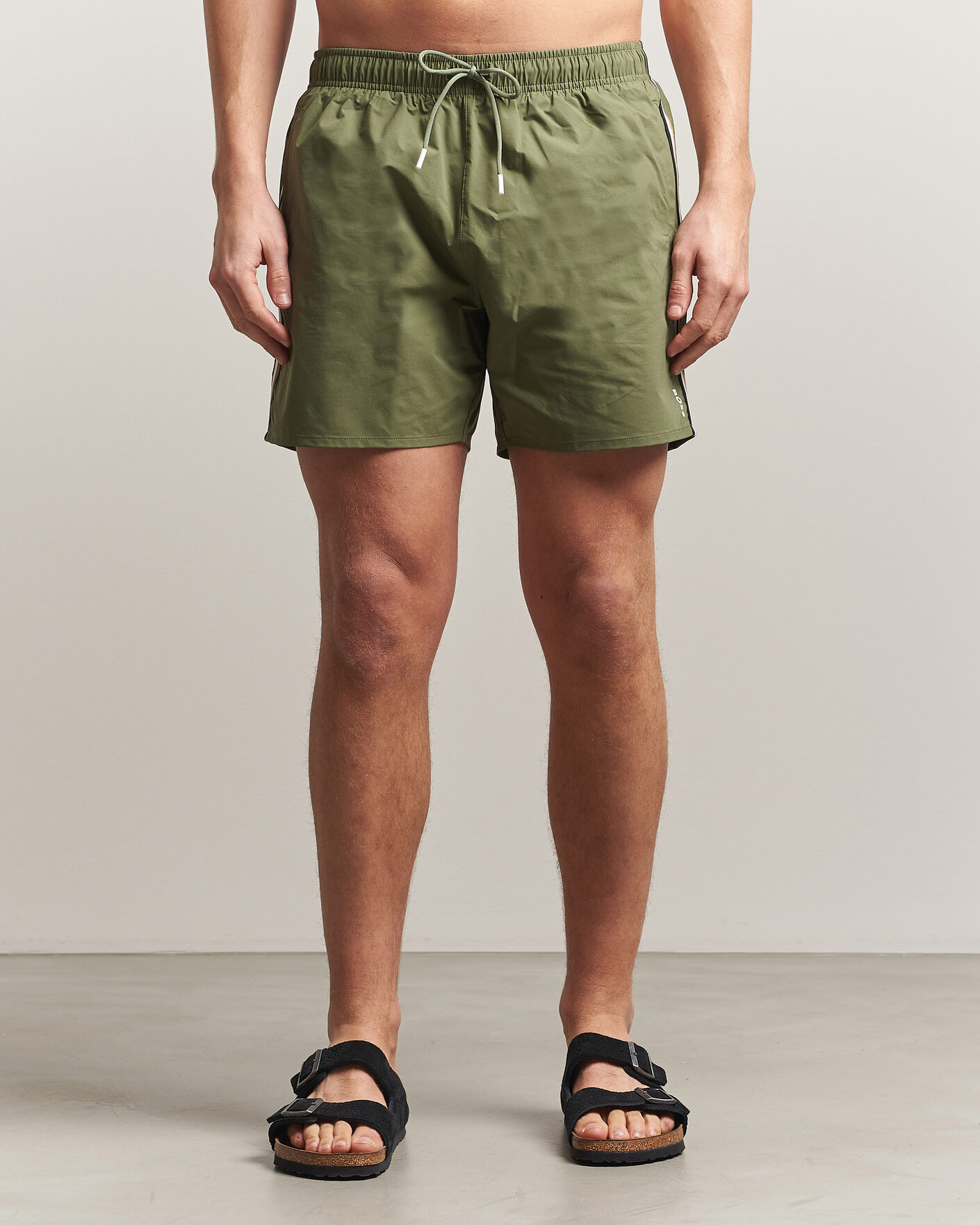 Heren | Zwembroek | BOSS BLACK | Iconic Swimshorts Open Green