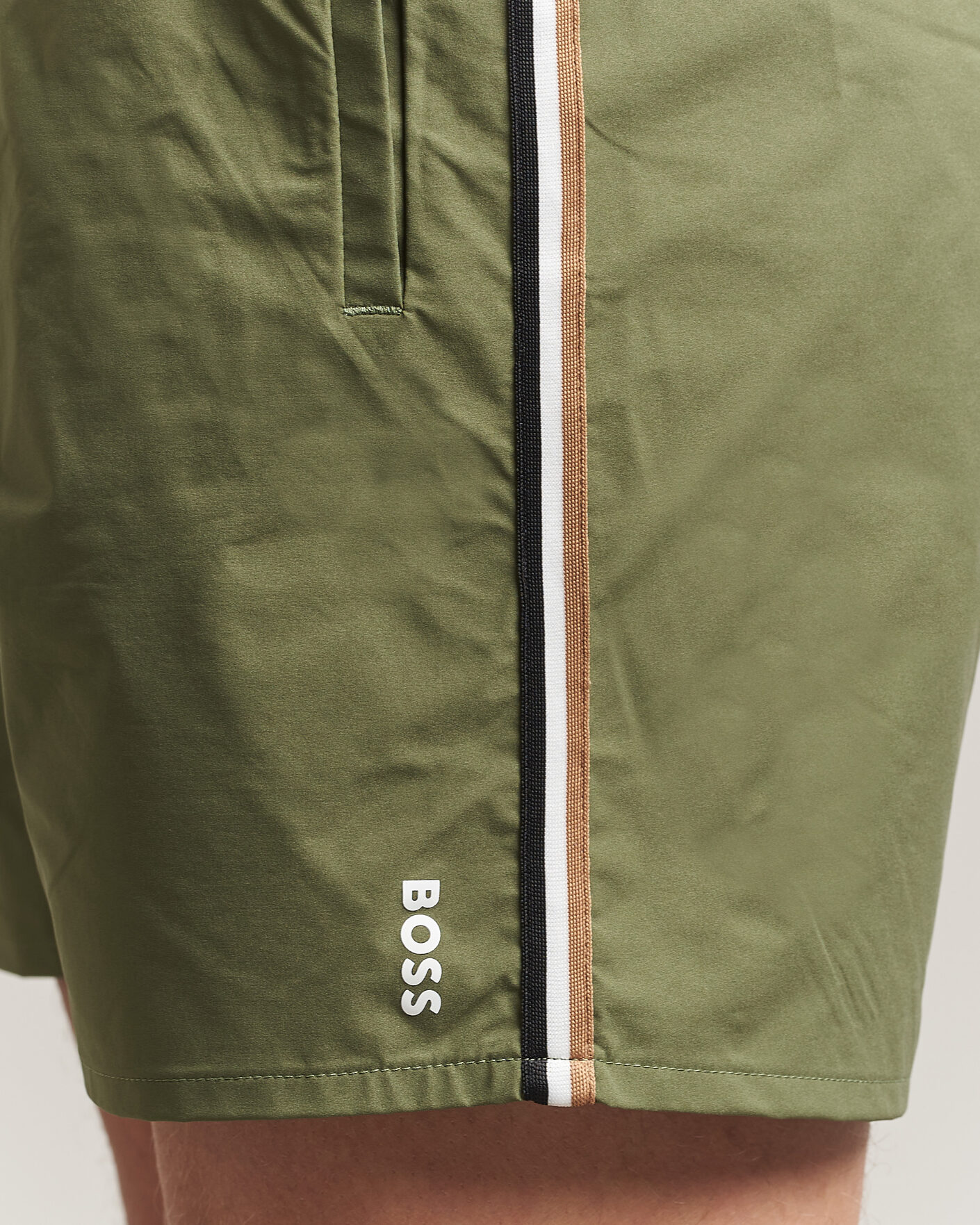 Heren | Zwembroek | BOSS BLACK | Iconic Swimshorts Open Green