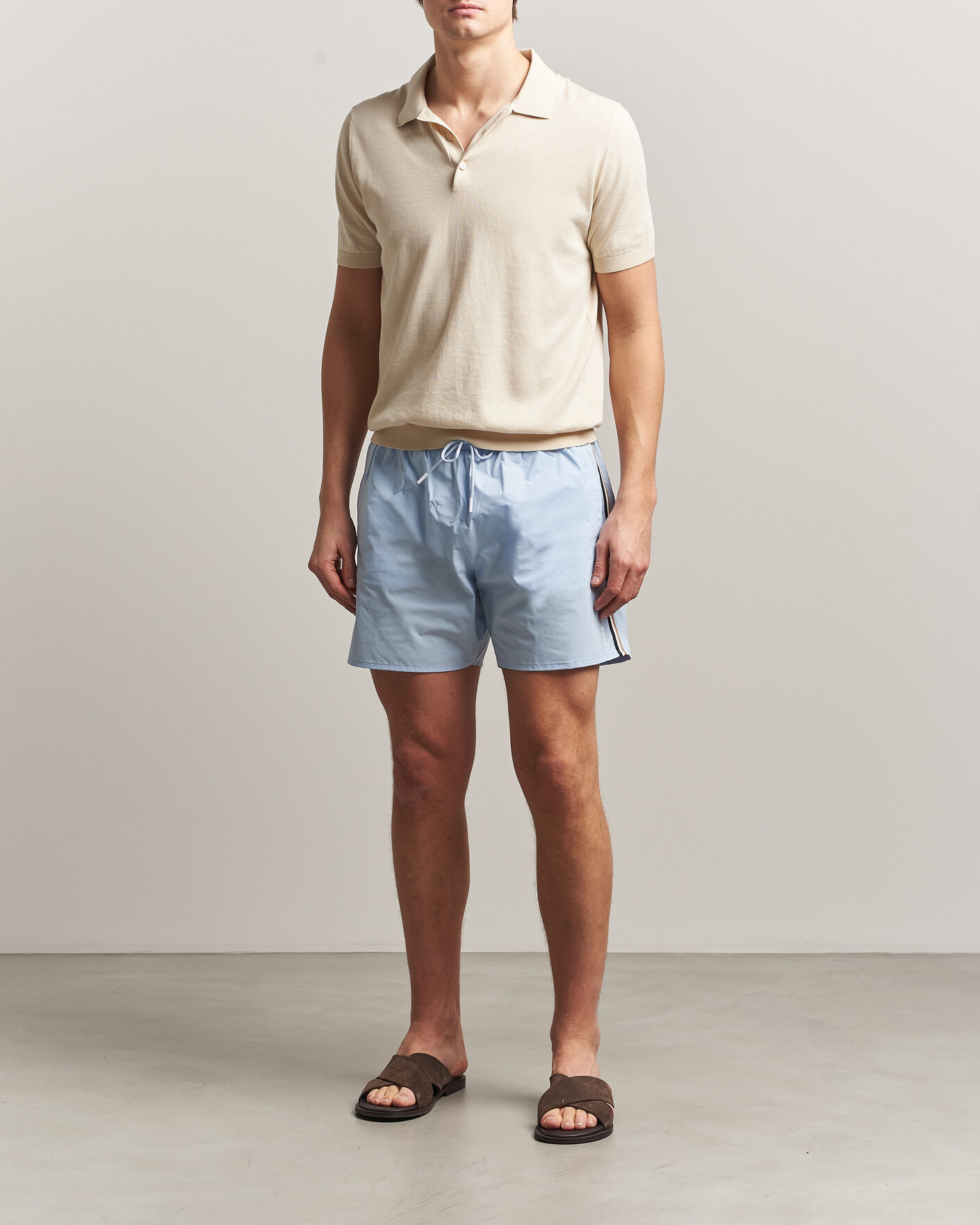Heren | Zwembroek | BOSS BLACK | Iconic Swimshorts Light Blue
