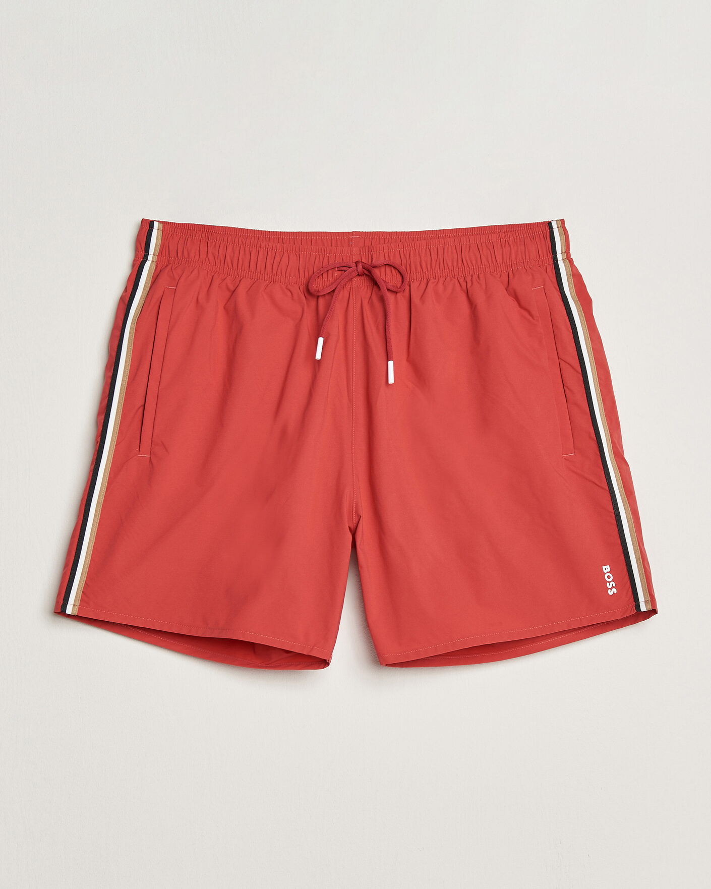 Heren | Zwembroek | BOSS BLACK | Iconic Swimshorts Dark Red