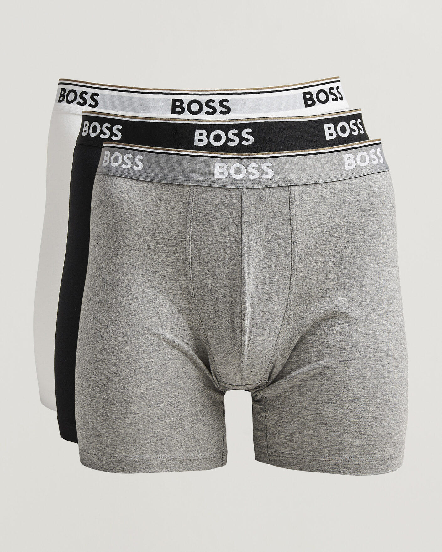Heren | Ondergoed | BOSS BLACK | 3-Pack Long Leg Boxer Black/Grey/White