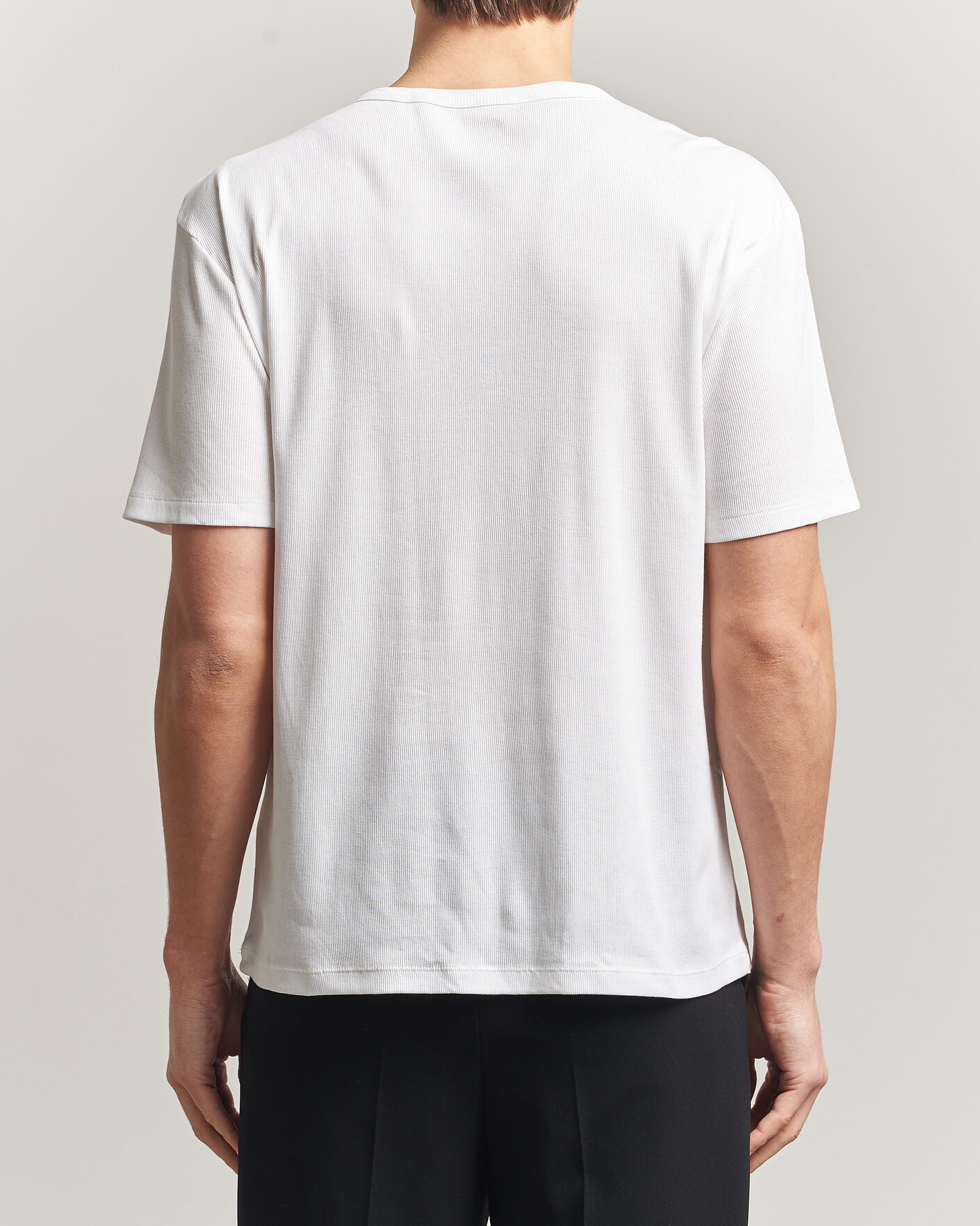 Heren | T-shirts | BOSS BLACK | 2-Pack Ribbed T-Shirt White