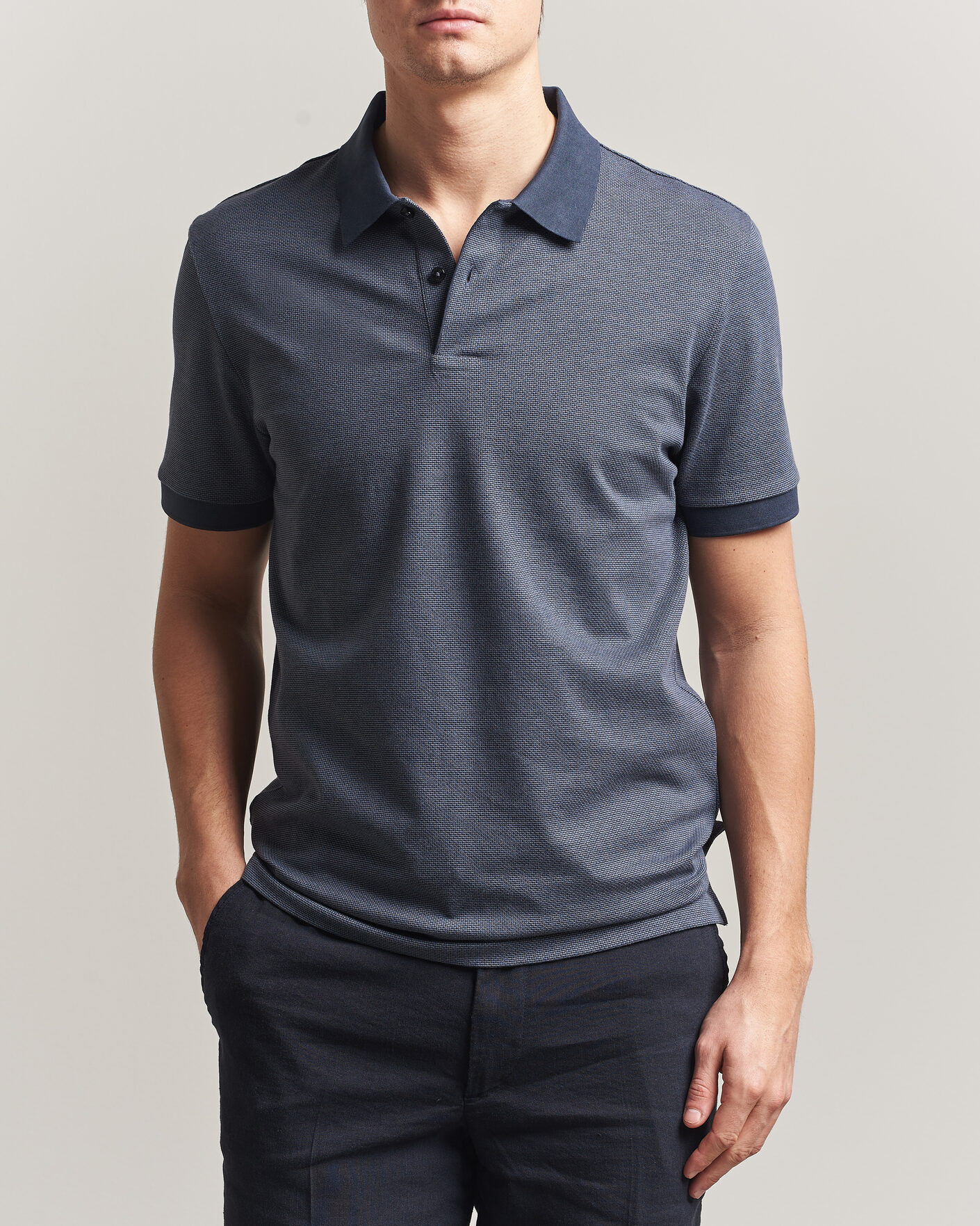 Heren | Polo's | BOSS BLACK | Parlay Jersey Polo Dark Blue