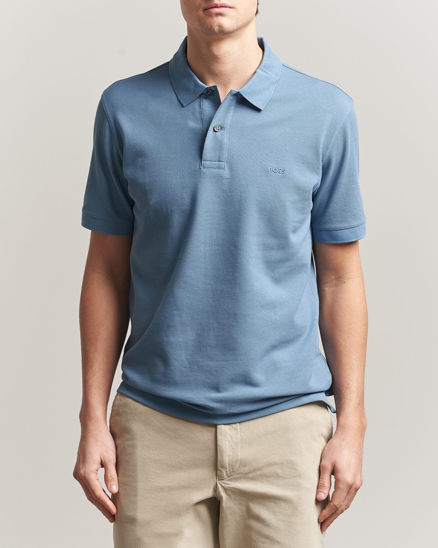 Heren | Polo's | BOSS BLACK | Pallas Polo Light Blue