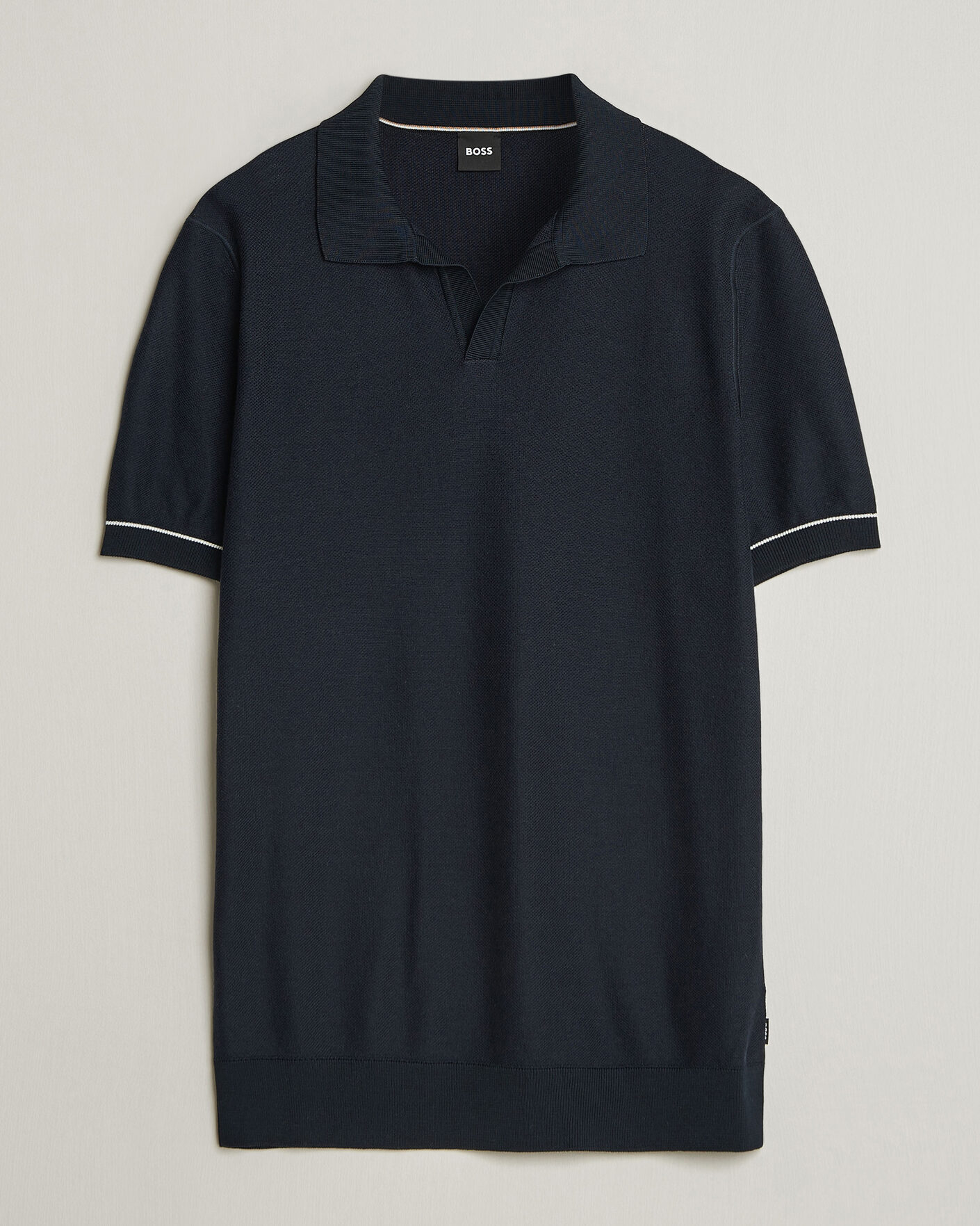 Heren | Polo's | BOSS BLACK | Narciso Knitted Polo Dark Blue